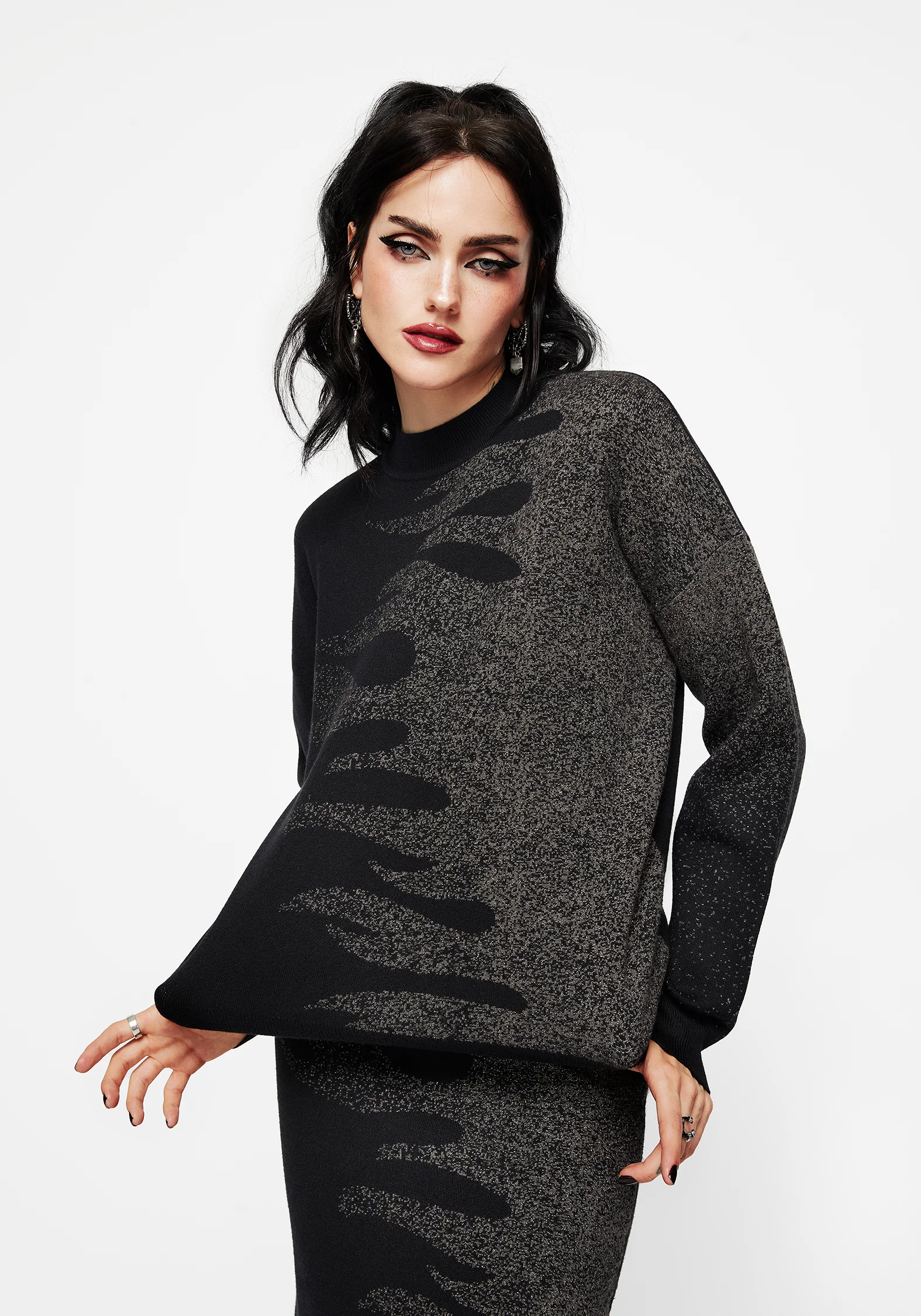 Kenna Flame Lurex Knit Jumper - Image 6