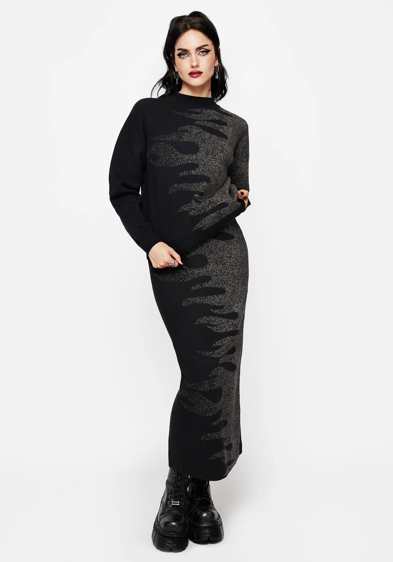 Kenna Flame Lurex Knit Jumper - Image 7