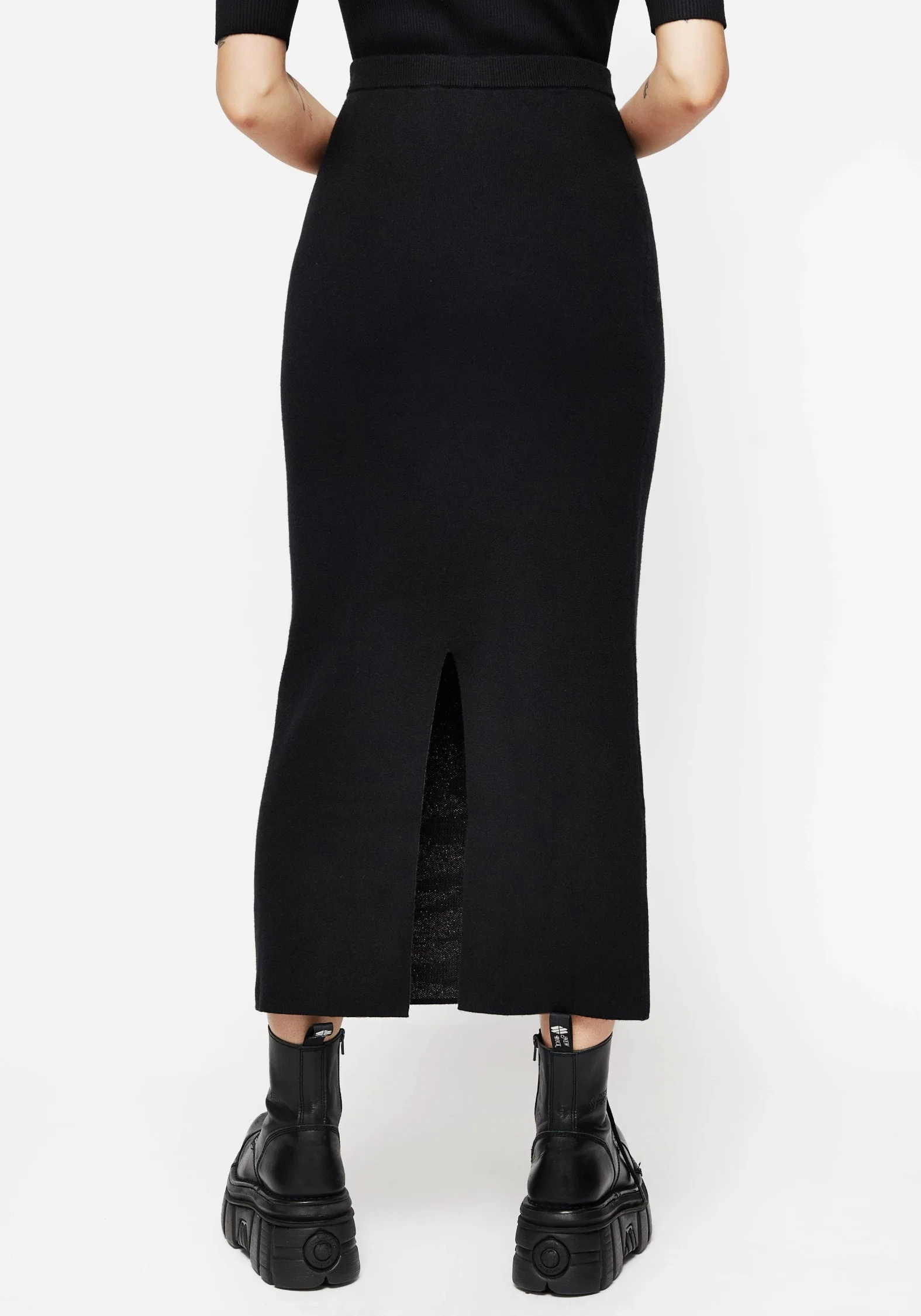 Kenna Flame Lurex Knit Maxi Skirt - Image 3