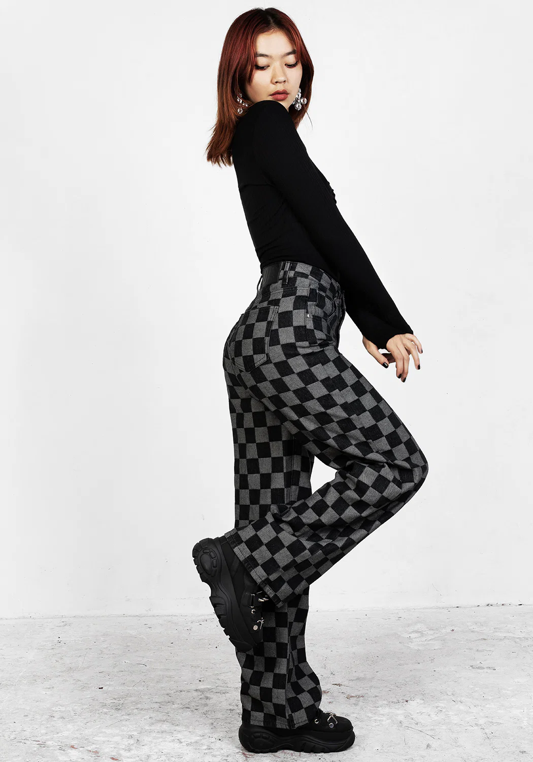 KERB WIDE LEG DENIM JEANS - Image 4