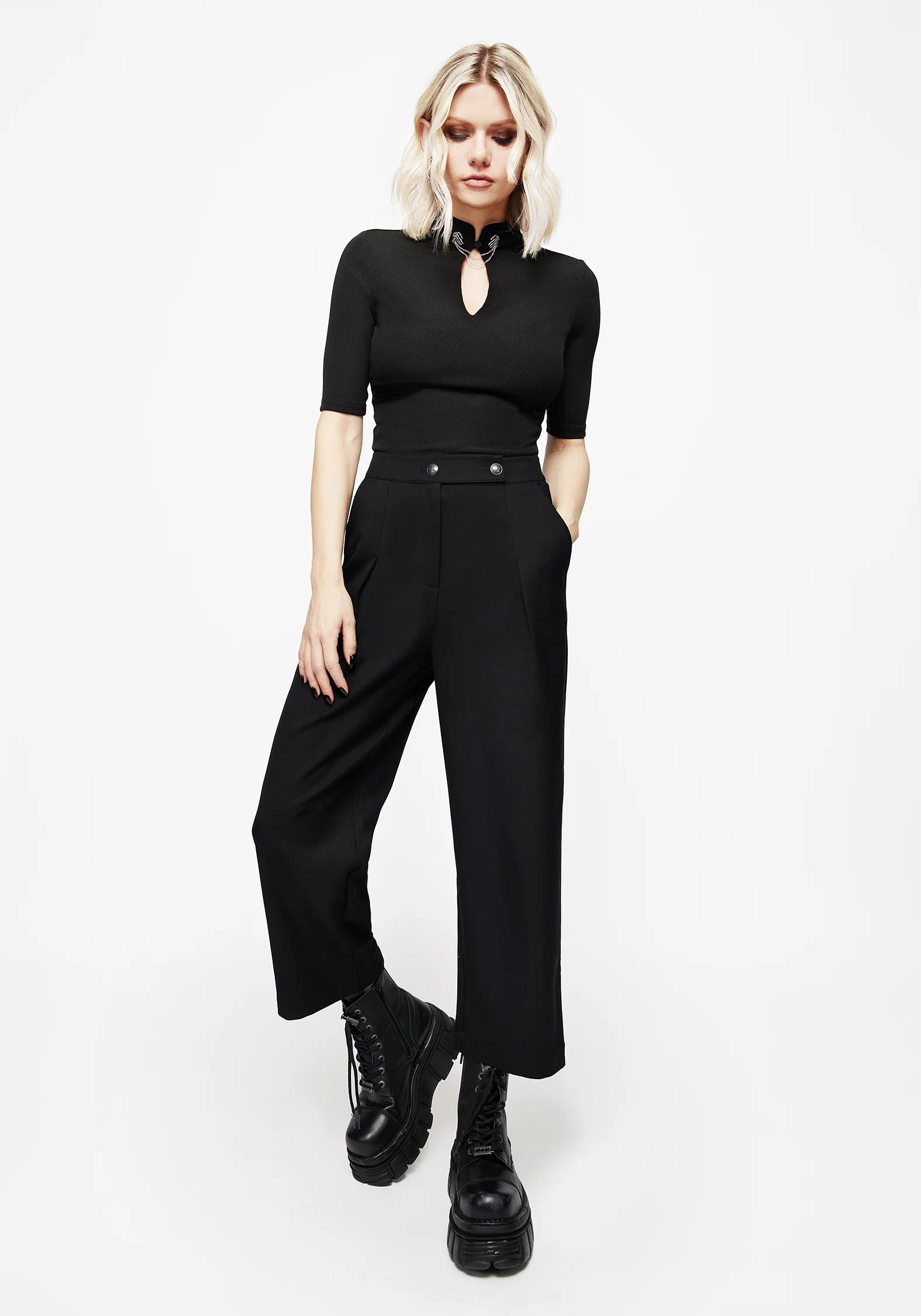 Kira Tailored Culotte Trousers - Image 4