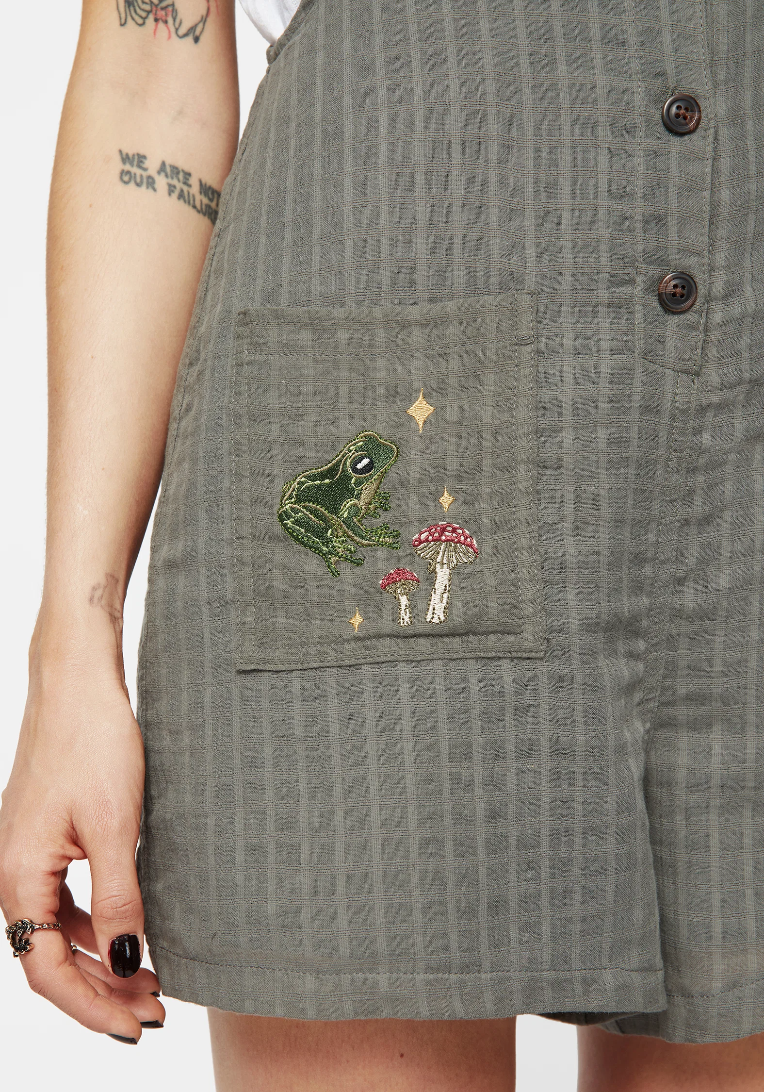 Koax Cotton Embroidered Cami Playsuit - Image 2
