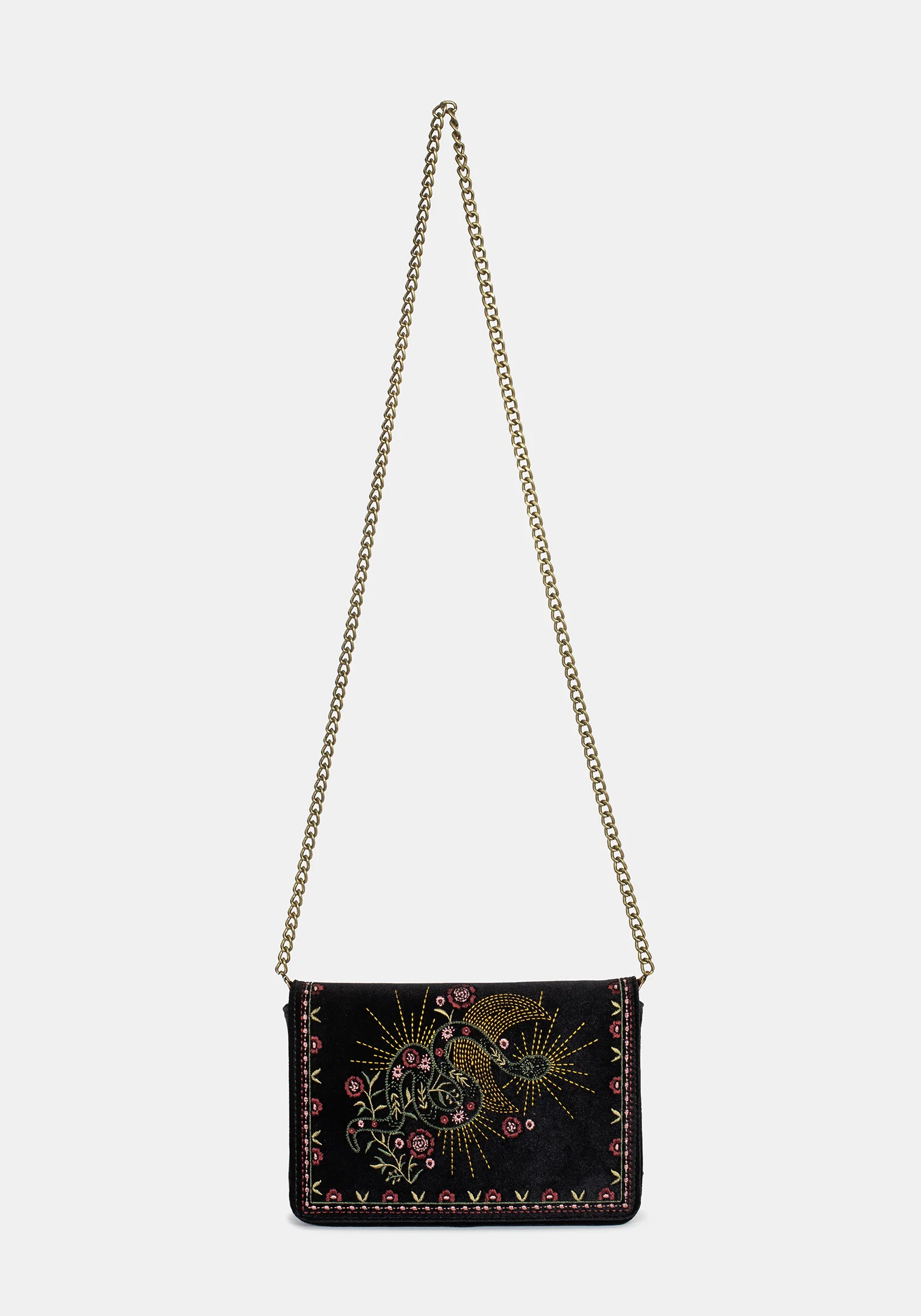 Kobra Snake Embroidered Crossbody Bag - Image 11