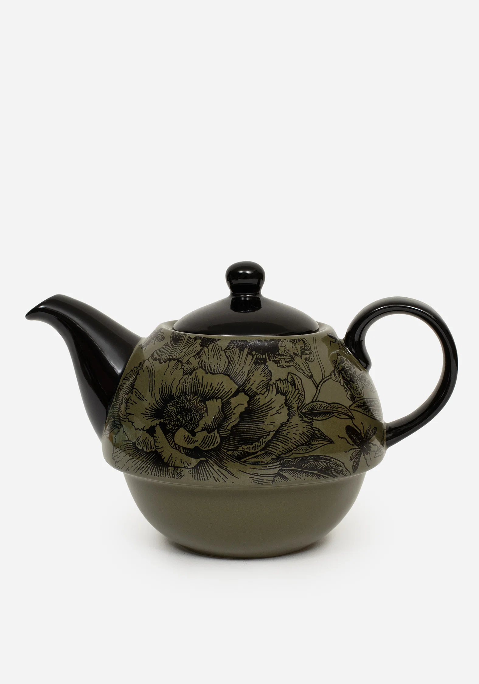 Konshu Floral Teapot and Teacup Set (3 Piece Set) - Image 3