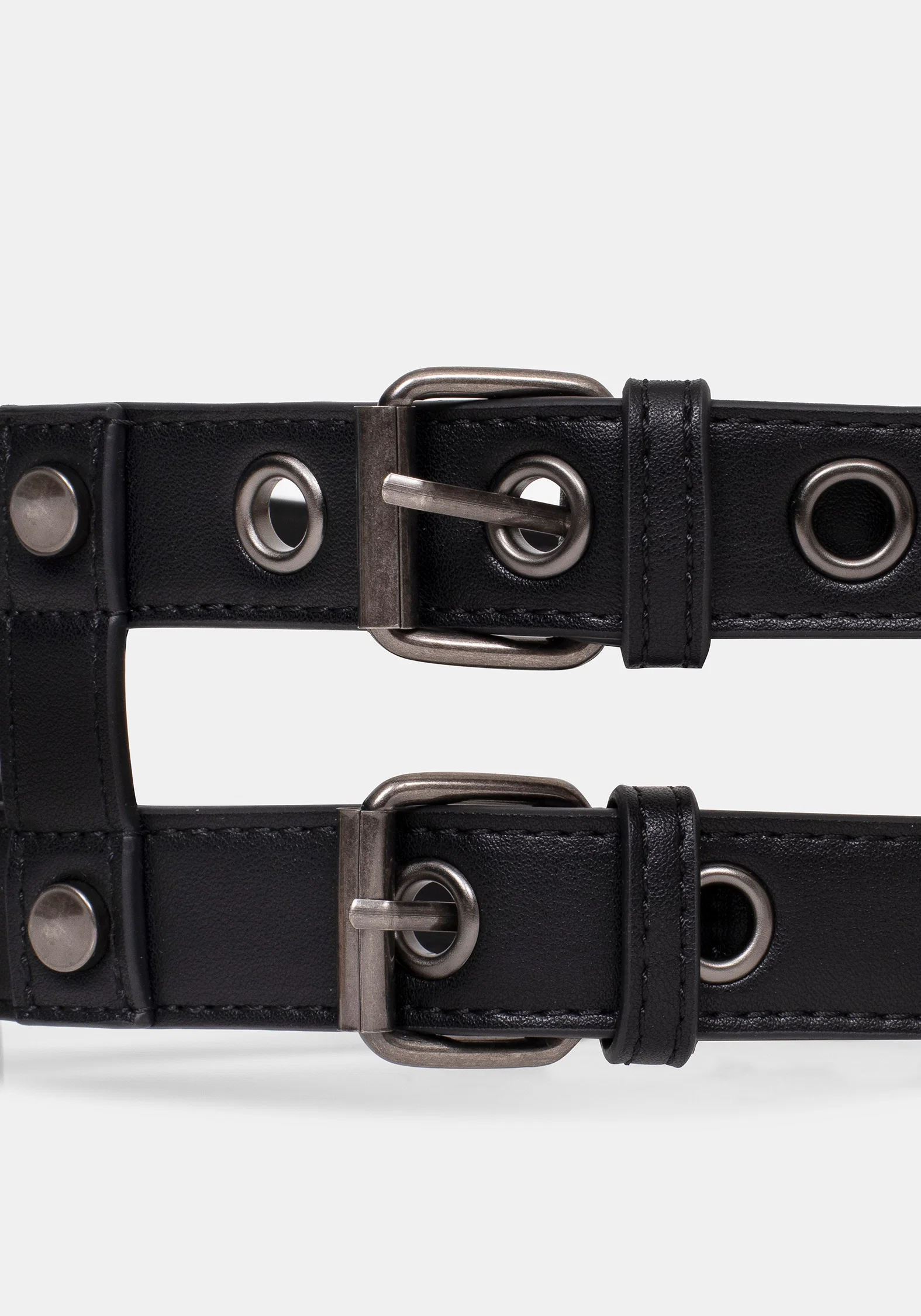 Kryne Eyelet Double Buckle Belt - Image 6