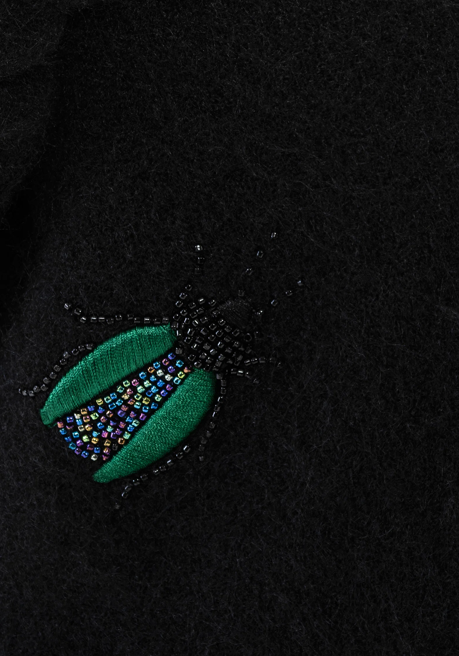 Lament Beaded Bug Embellished Knit Cardigan - Image 8