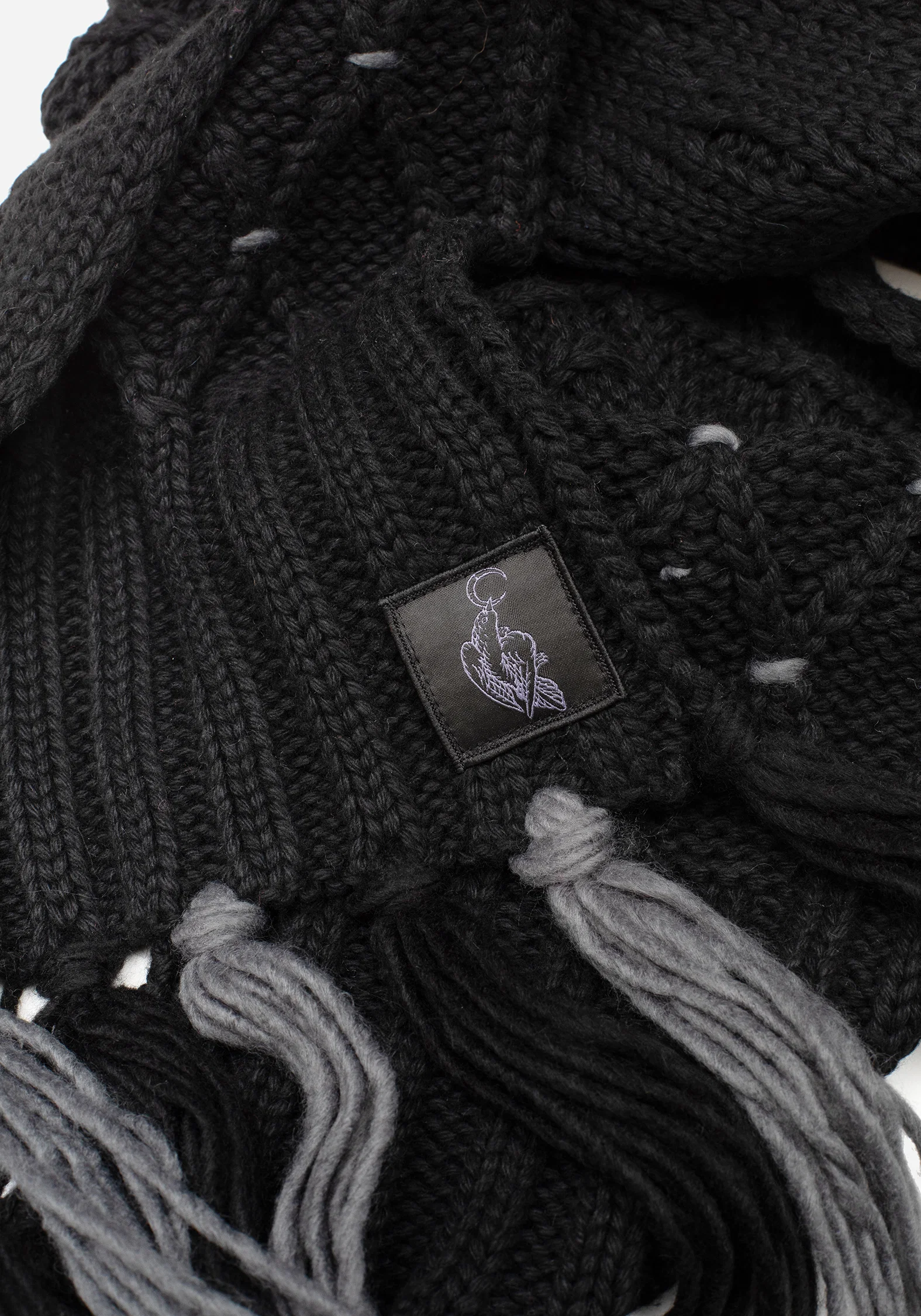 Layla Criss Cross Black Scarf - Image 2
