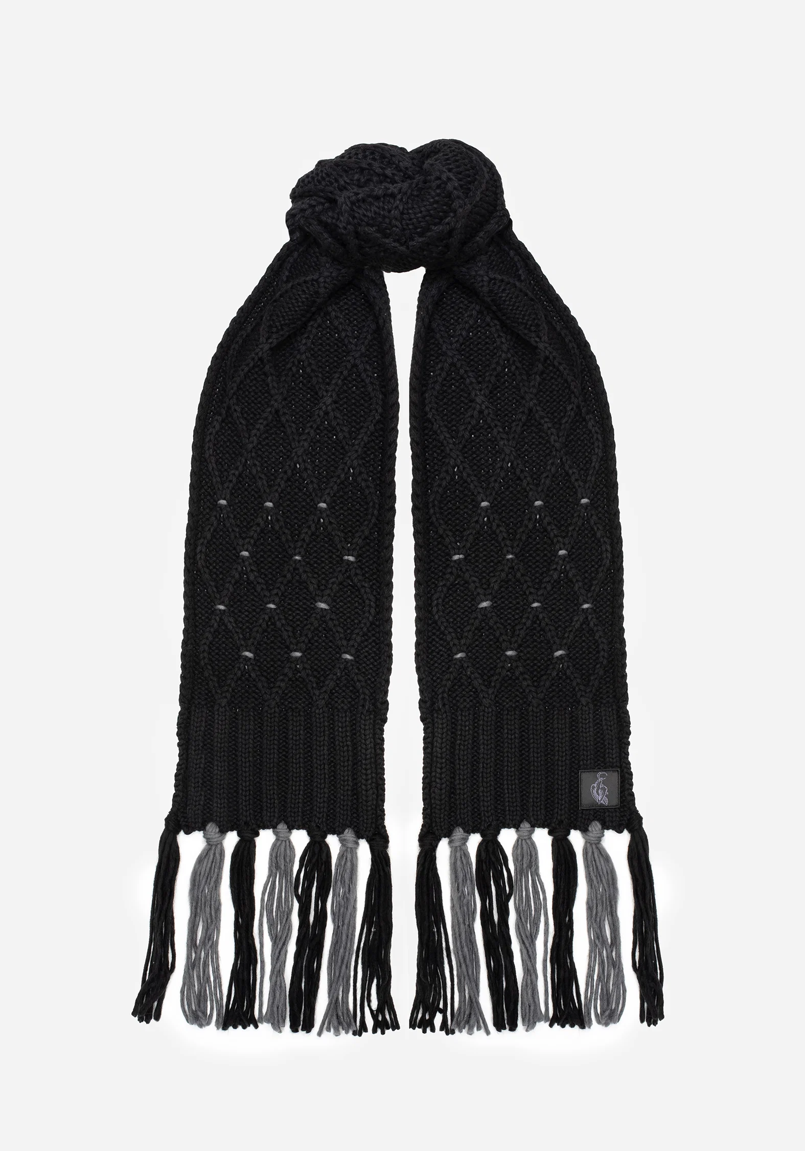 Layla Criss Cross Black Scarf - Image 5