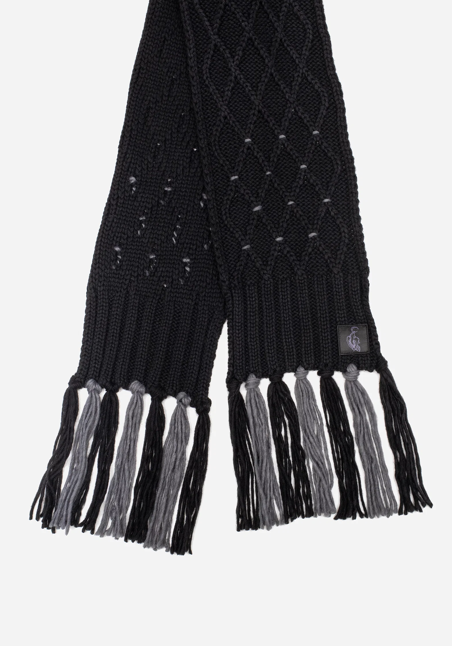 Layla Criss Cross Black Scarf - Image 6