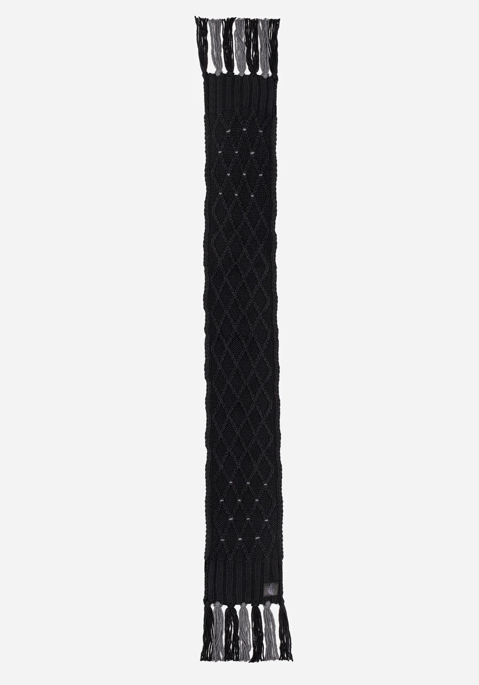 Layla Criss Cross Black Scarf - Image 7