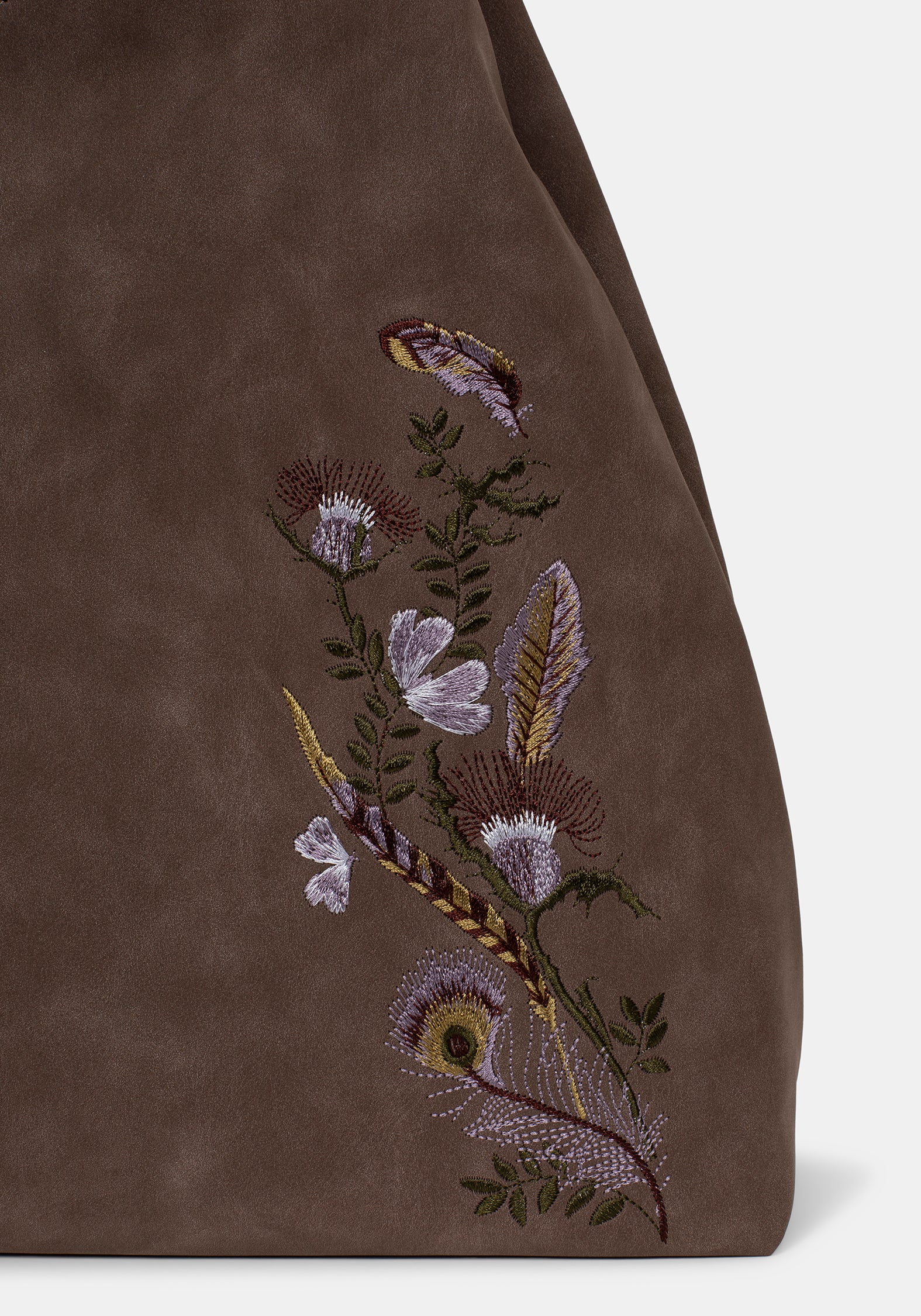 Lera Mystical Garden Embroidered Slouch Shoulder Bag - Image 3