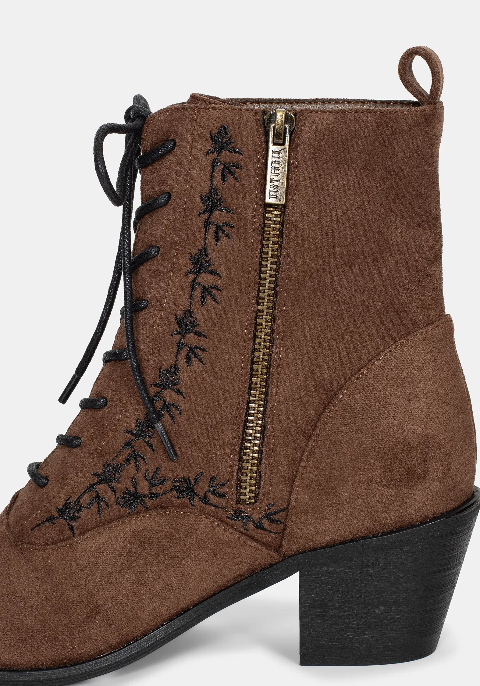 Lilith Suedette Embroidered Boots - Image 7