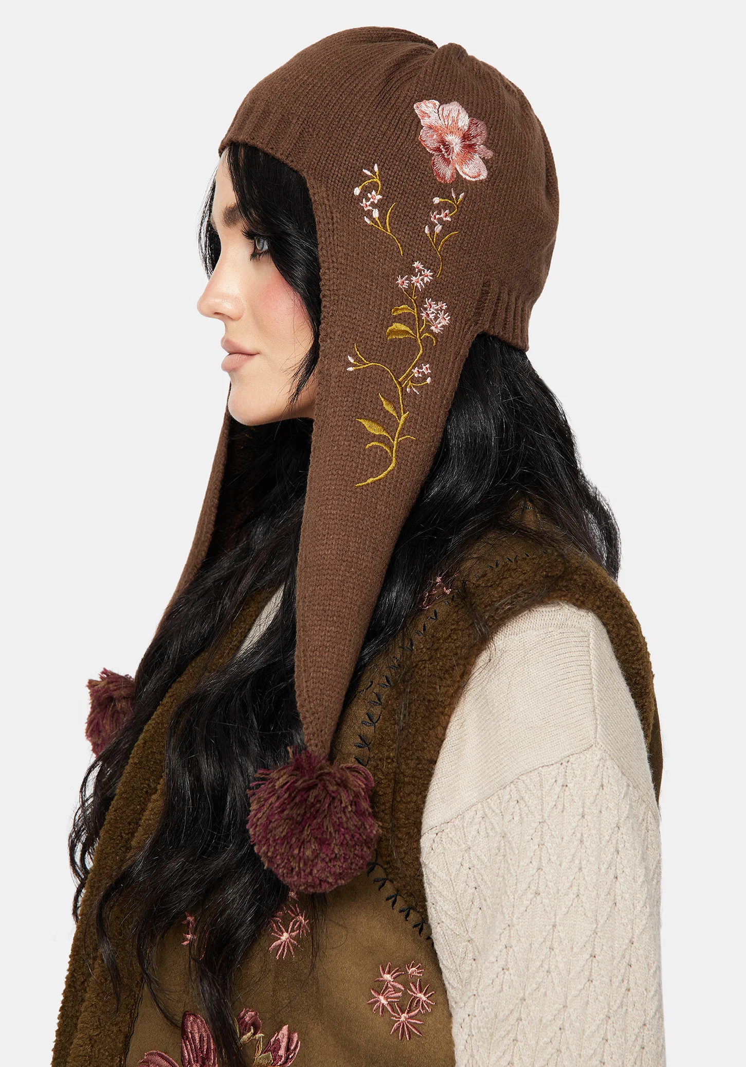 Liora Moth Floral Pom Pom Hat - Image 3