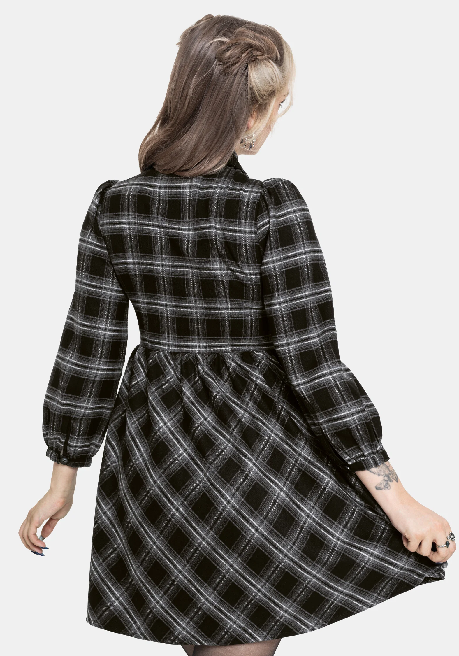 Lochan Check Mini Shirt Dress - Image 3