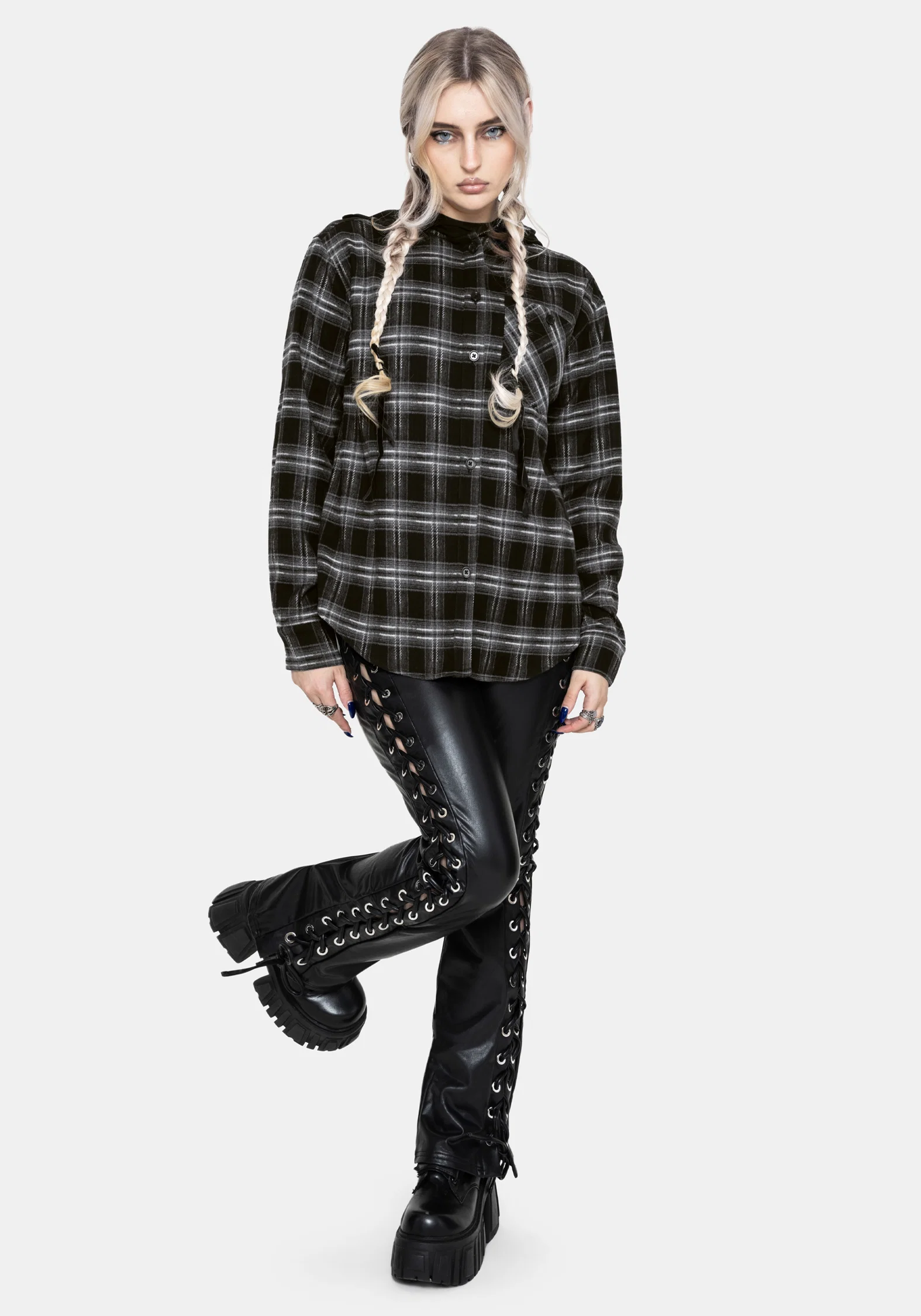 Lochan Dropped Shoulder Check Shirt - Image 4