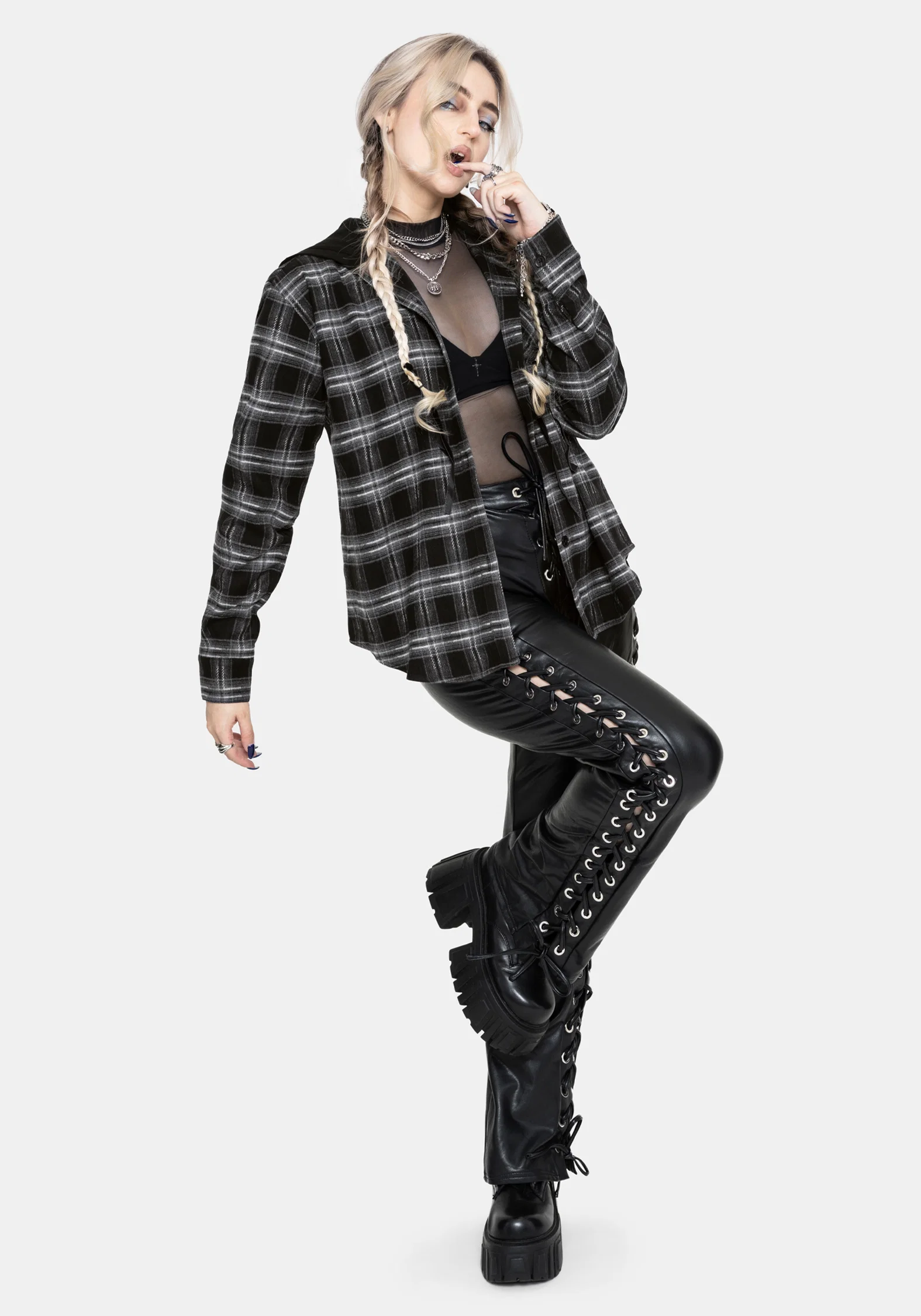 Lochan Dropped Shoulder Check Shirt - Image 7