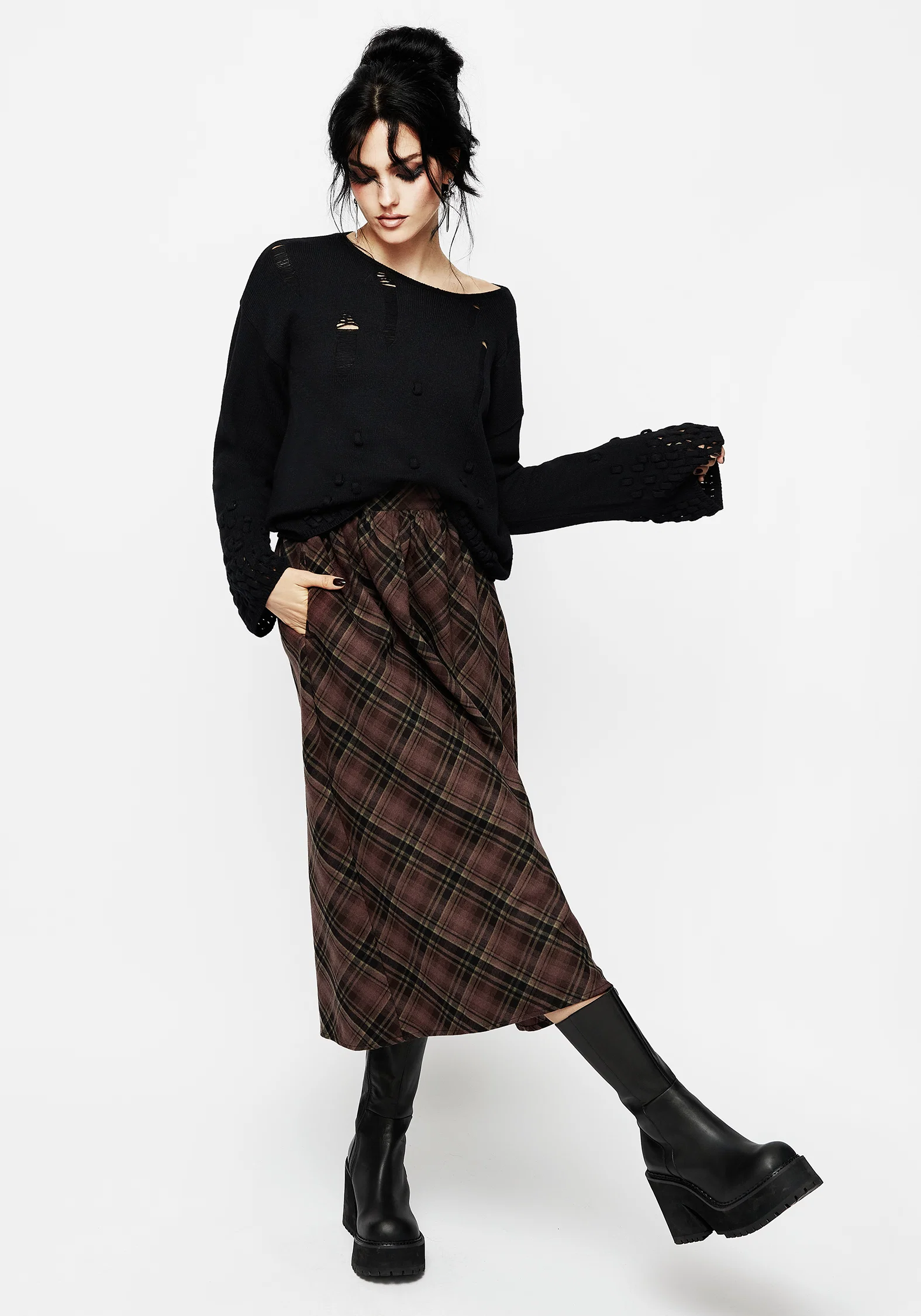 Looper Distressed Knit Jumper - Image 4