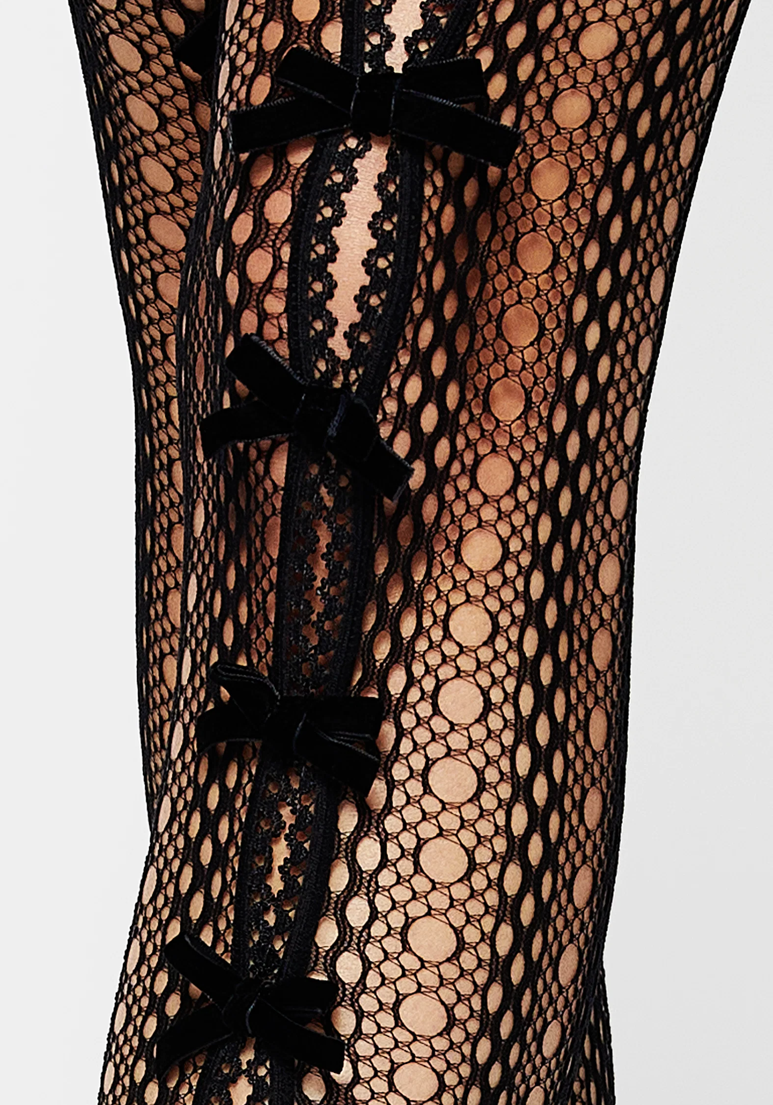 Love Bow Cut Out Tights - Image 2
