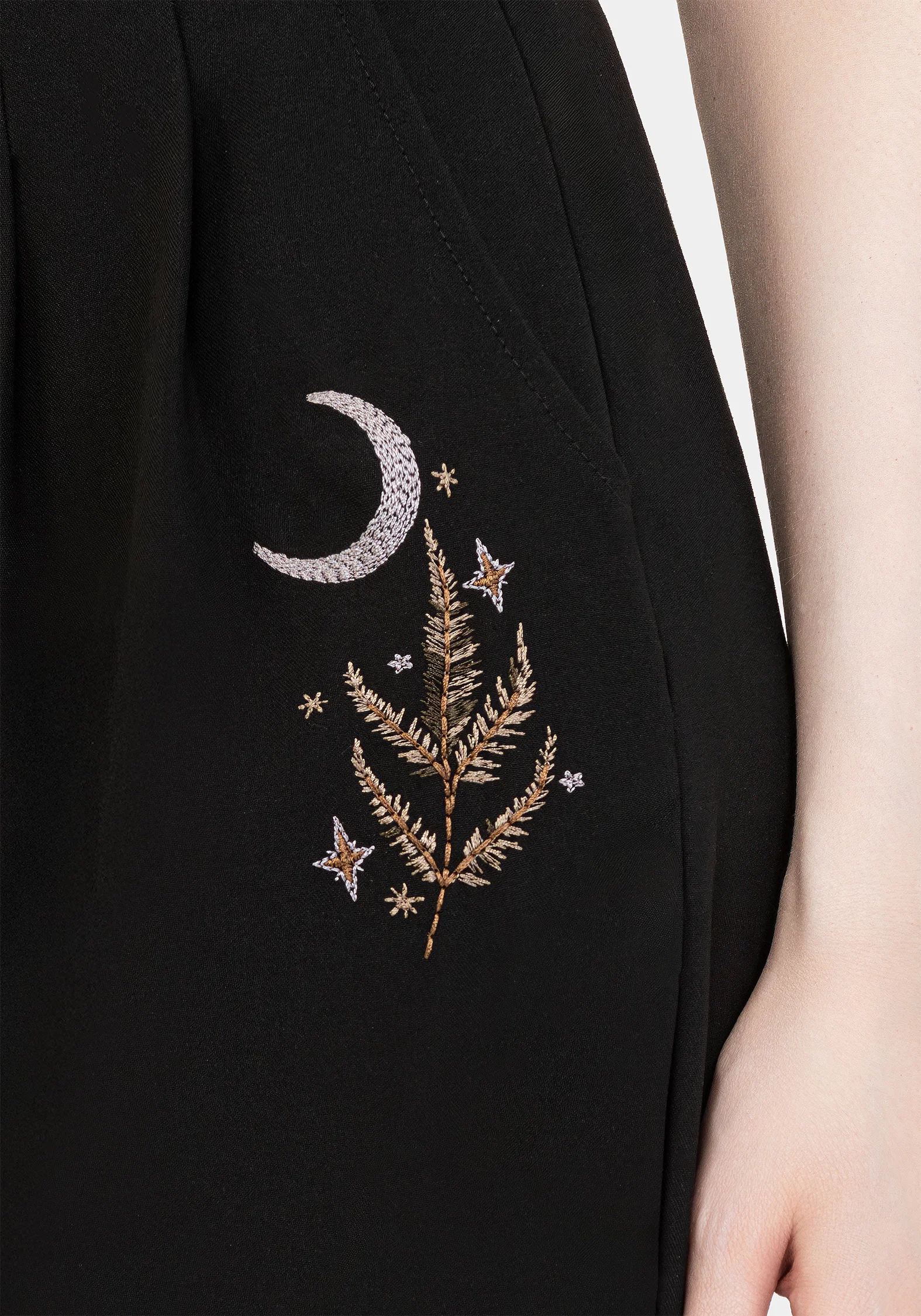 Lucia Firefly Embroidered Pleated Trousers - Image 2