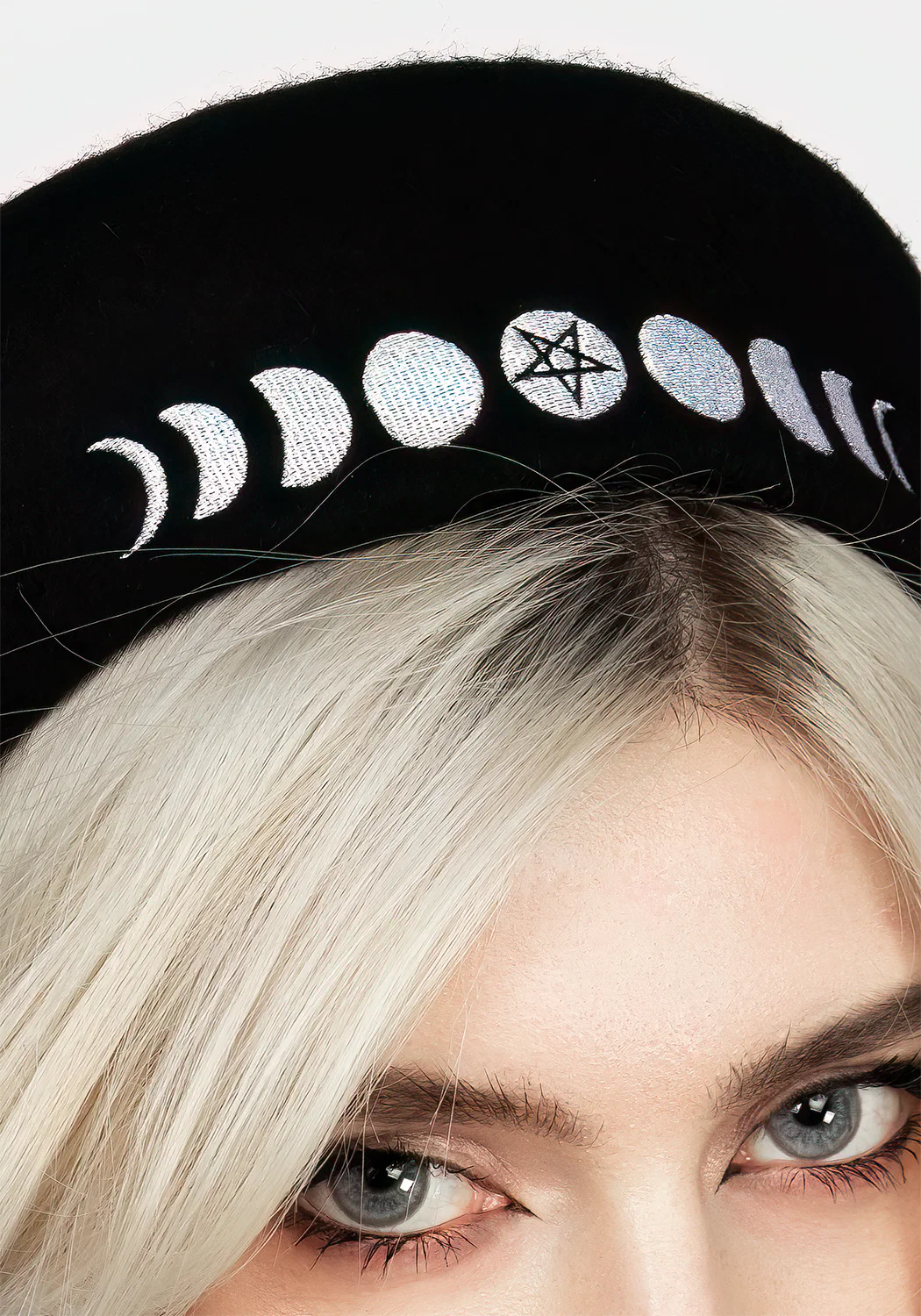 Lunar Embroidered Beret - Image 2