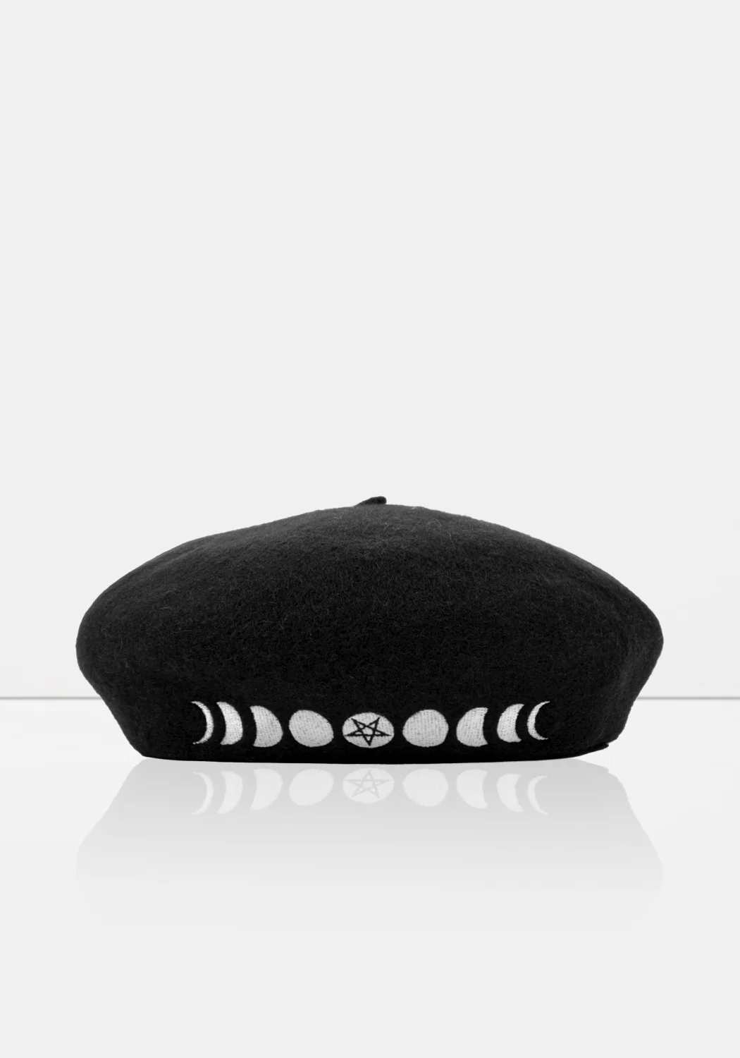 Lunar Embroidered Beret - Image 6