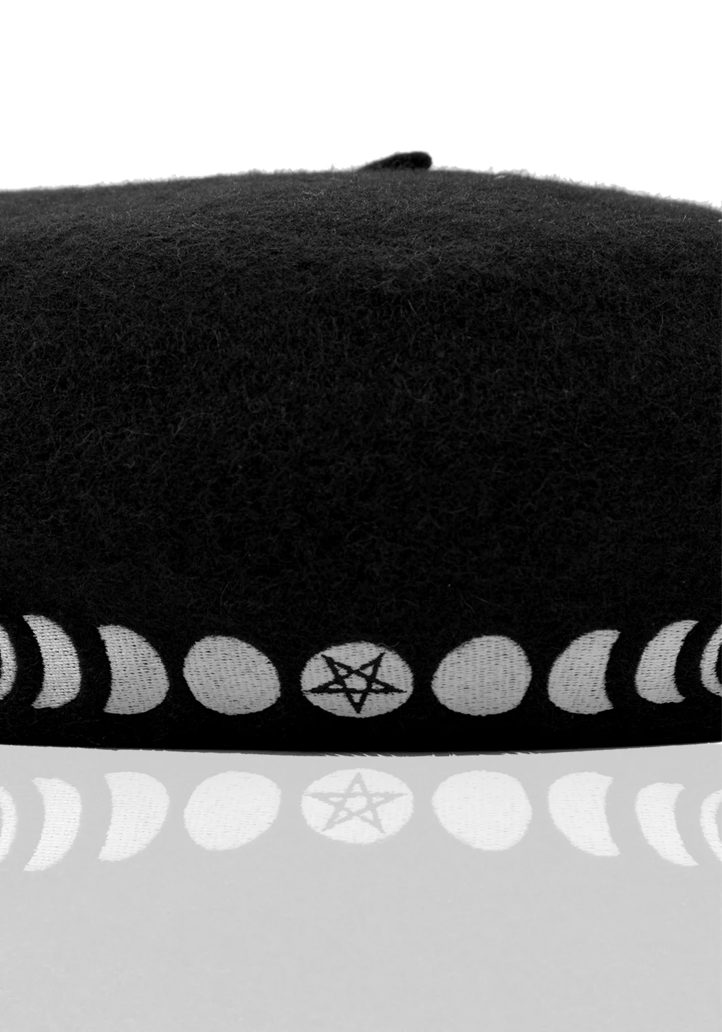 Lunar Embroidered Beret - Image 7