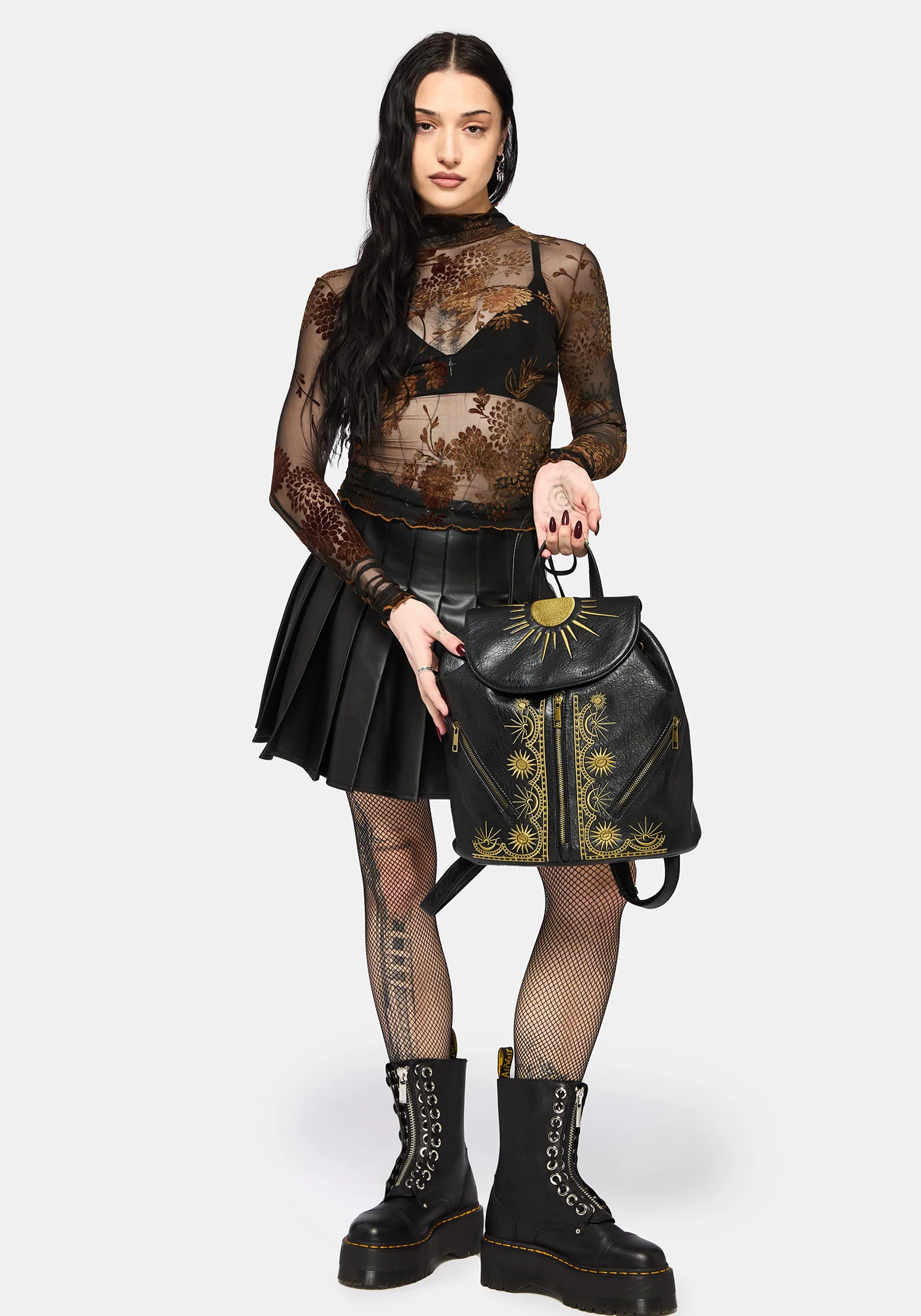 Lunara Celestial Embroidered Backpack - Image 2