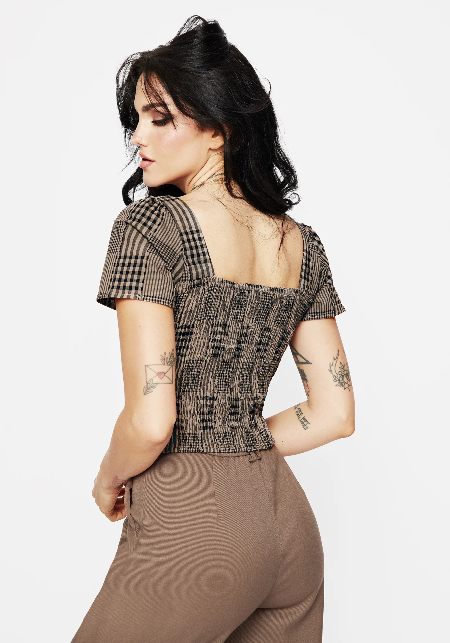 Mabel Check Top - Image 3