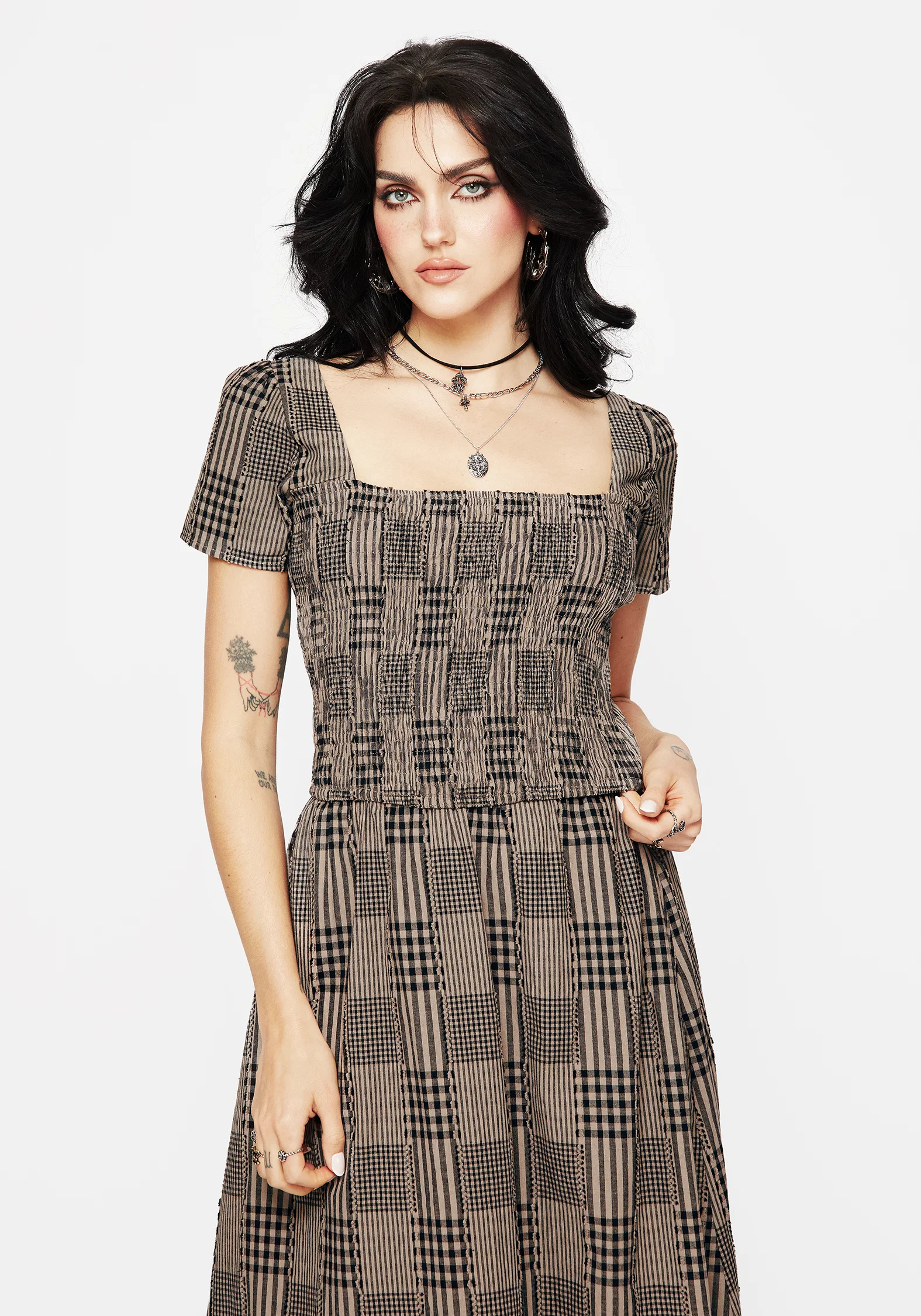 Mabel Check Top - Image 5