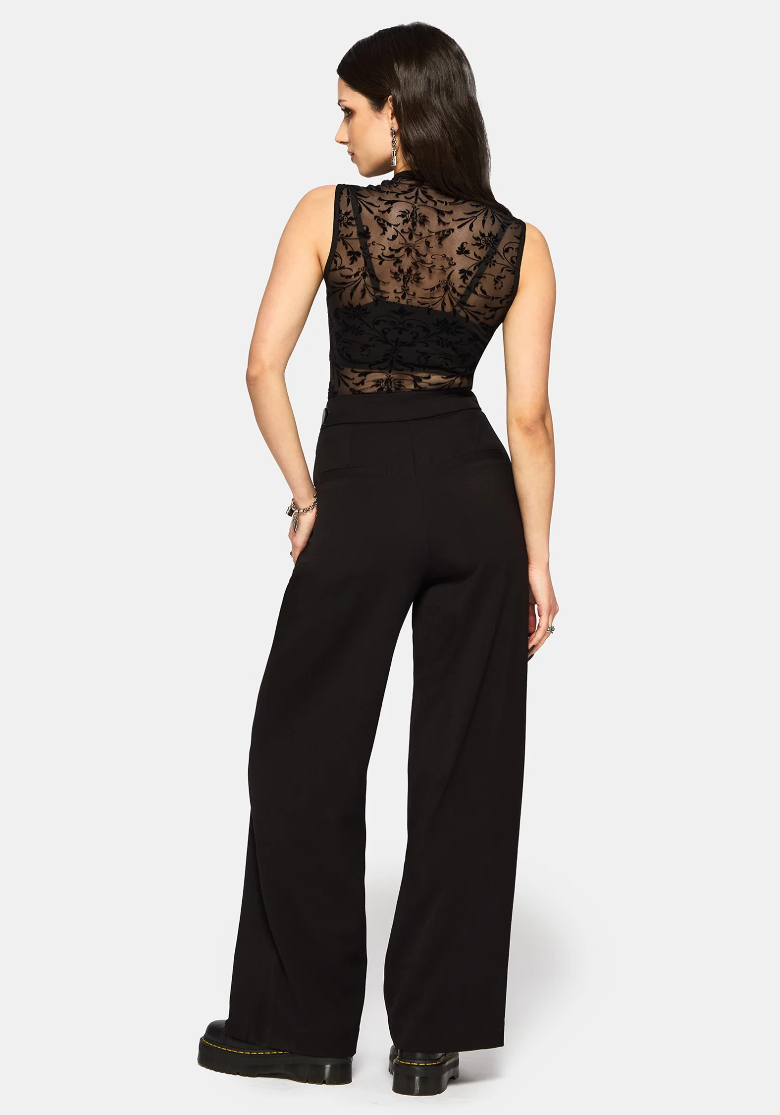 Mae Flock Mesh Keyhole Tank - Image 3