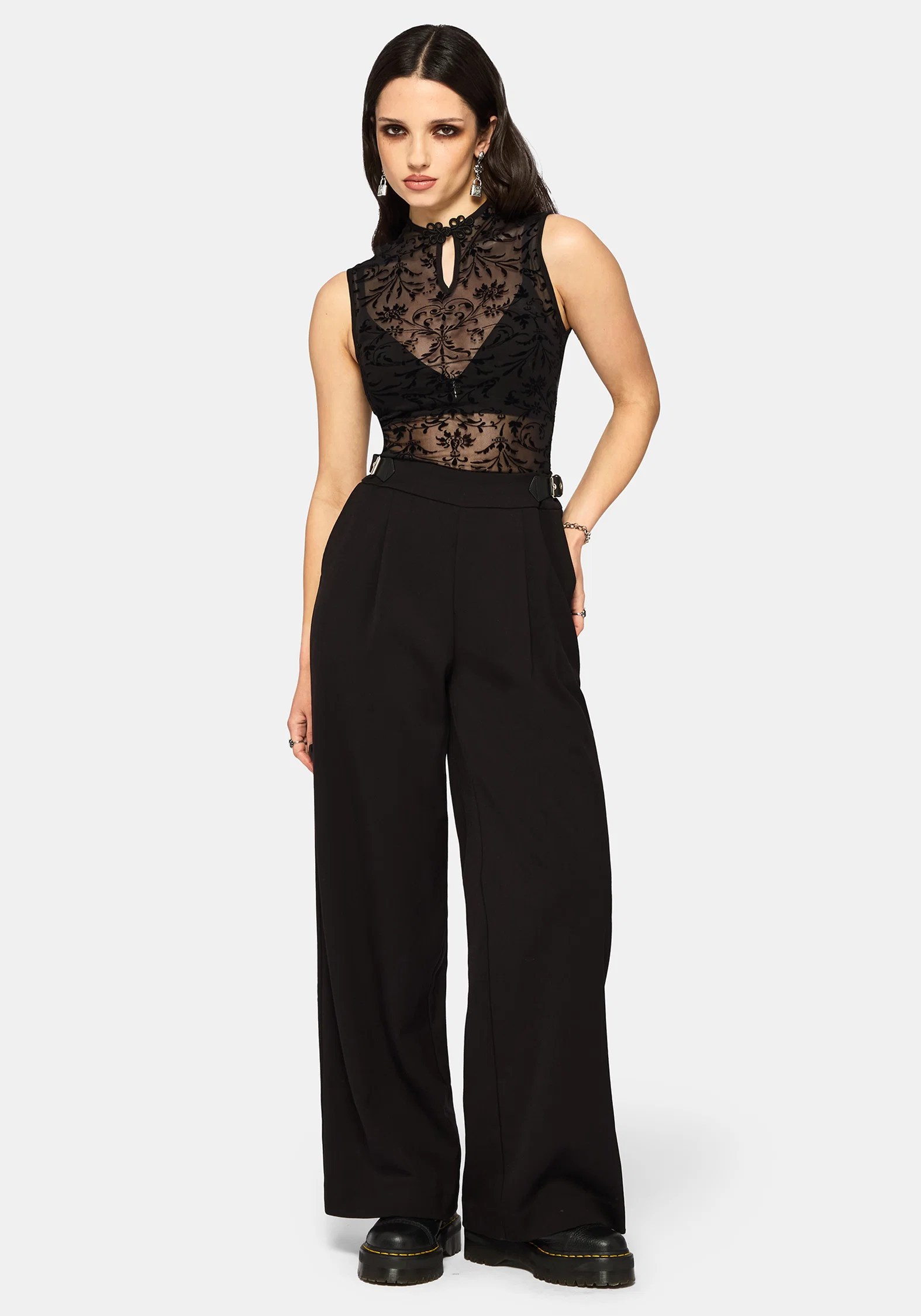 Mae Flock Mesh Keyhole Tank - Image 5