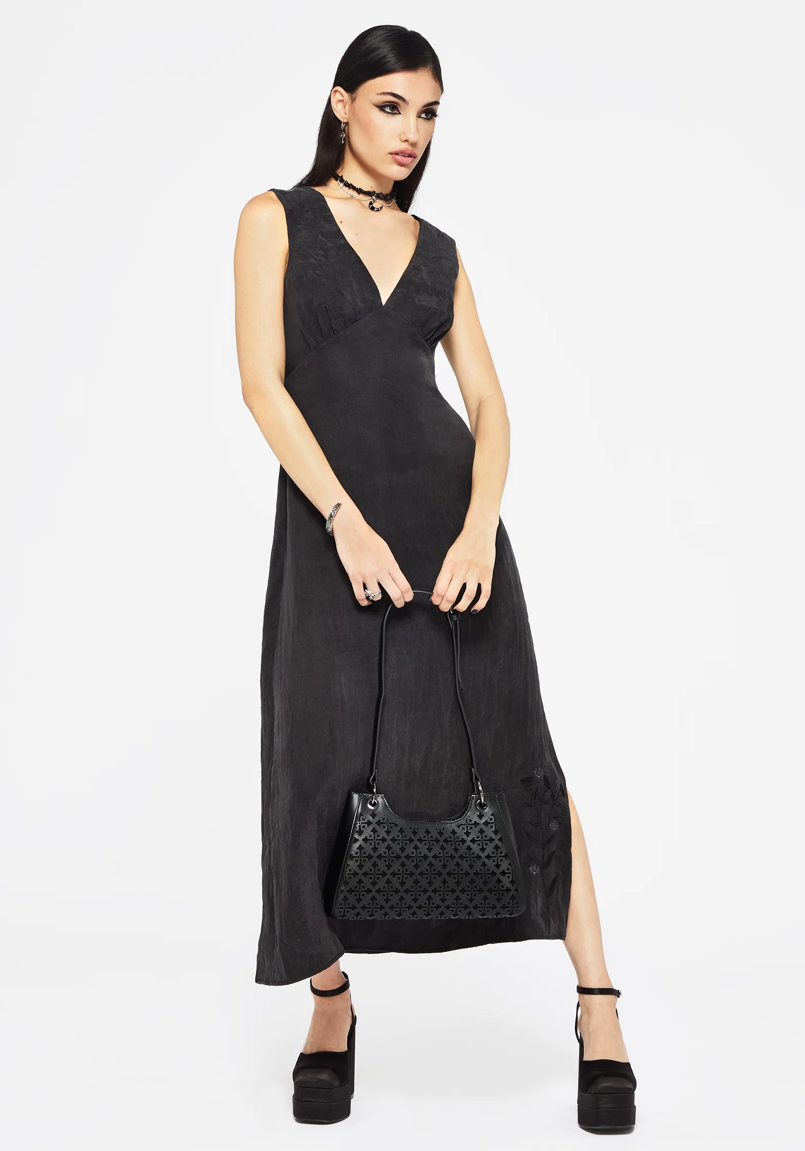 Maeve Lyocell Blend Floral Embroidered Cami Maxi Dress - Image 6