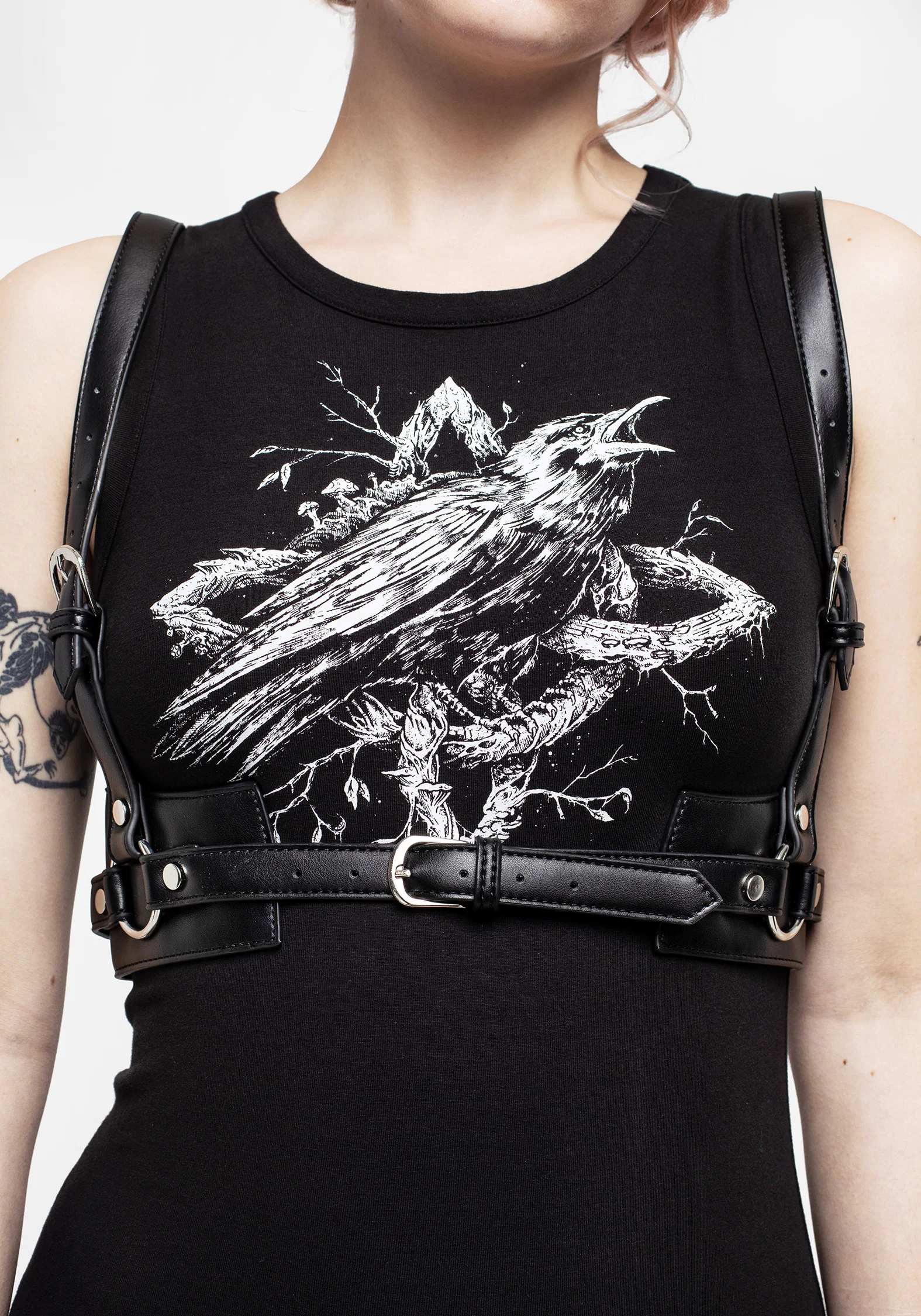 Maeve Western Antique Silver Harness - Image 6