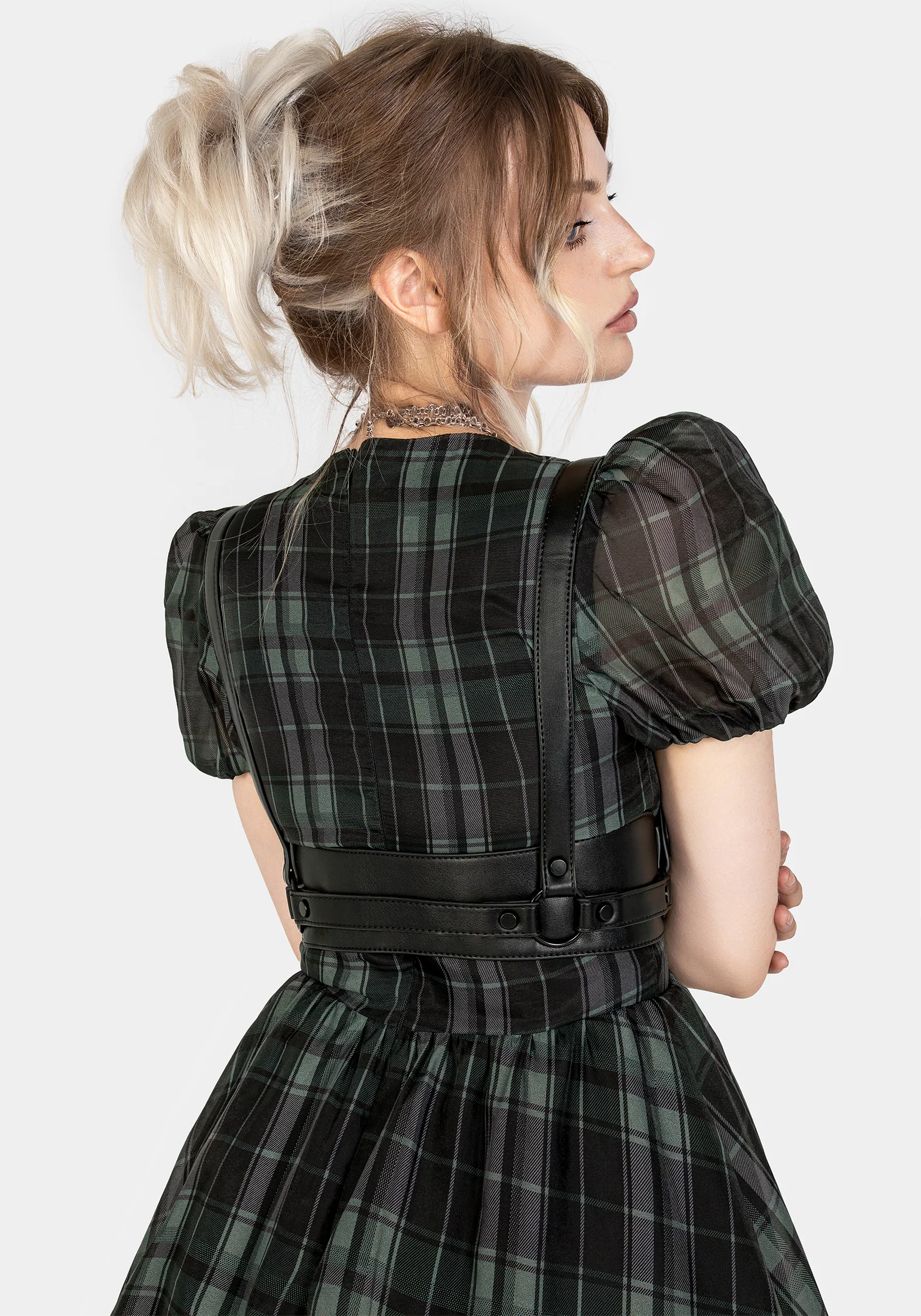 Maeve Western Black Buckle Harness - Image 3