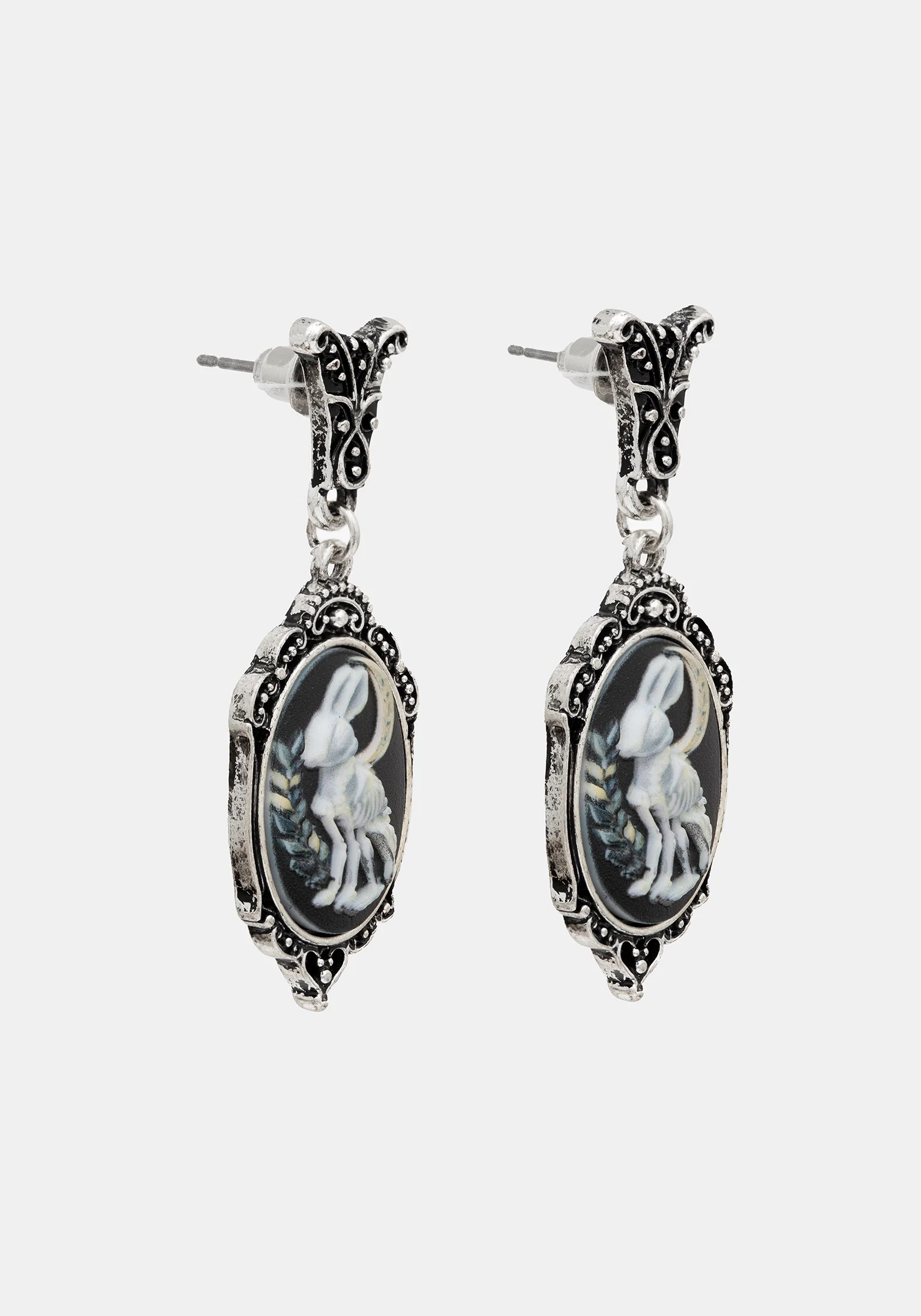 Malia Rabbit Skeleton Earrings - Image 4