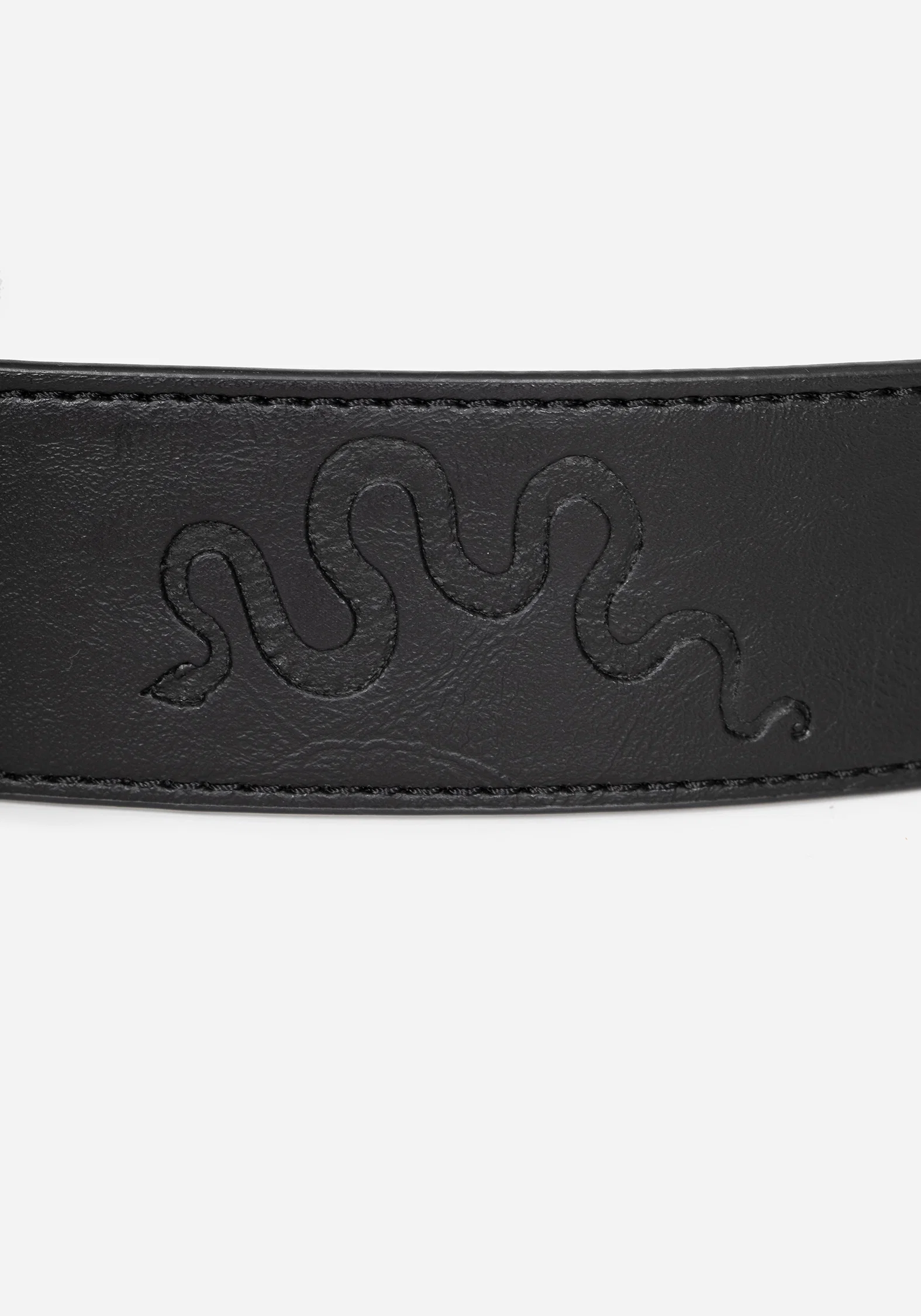 Mamba Debossed Belt With Snake Buckle - Image 7