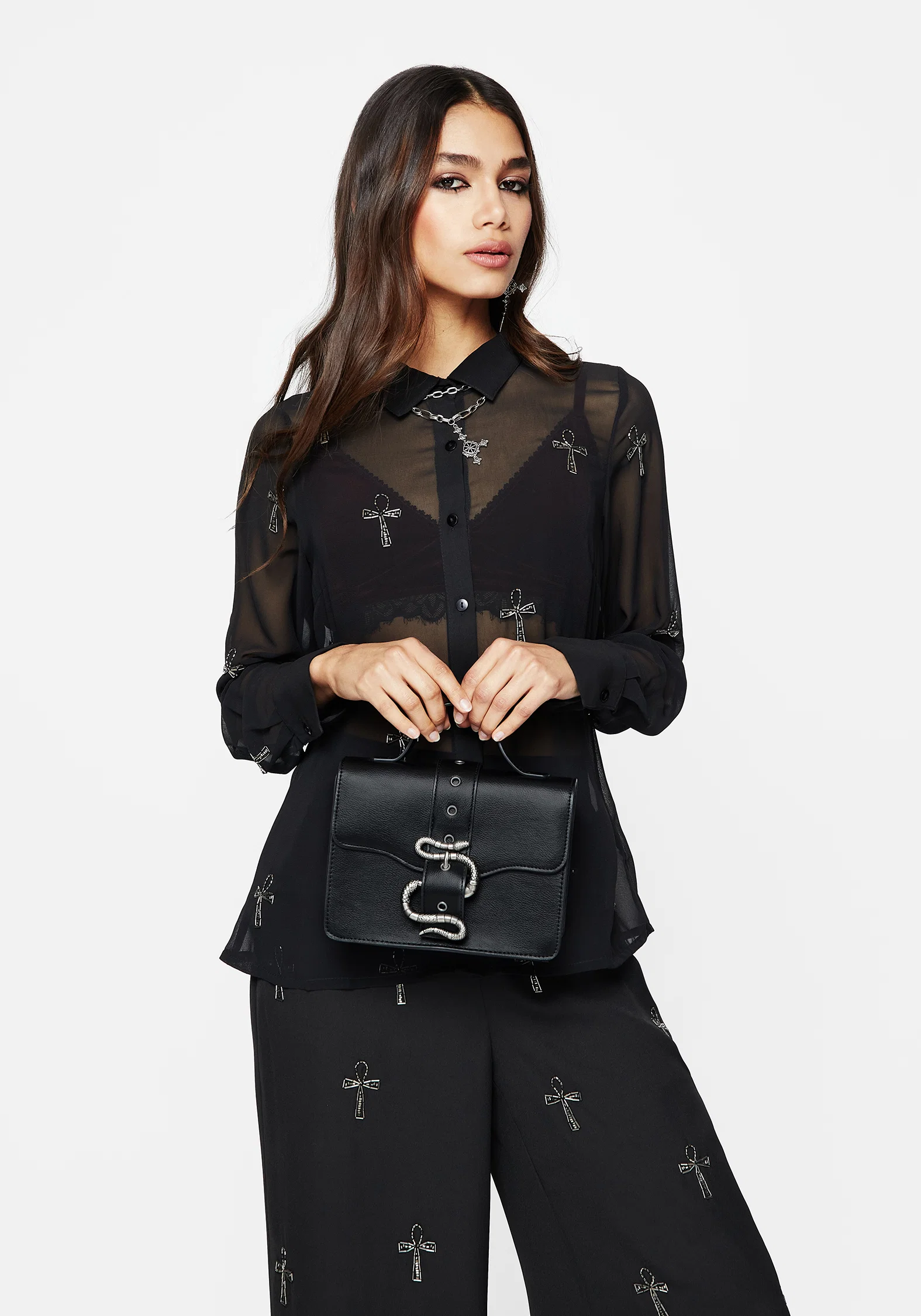 Mamba Snake Buckle Crossbody Bag - Image 5