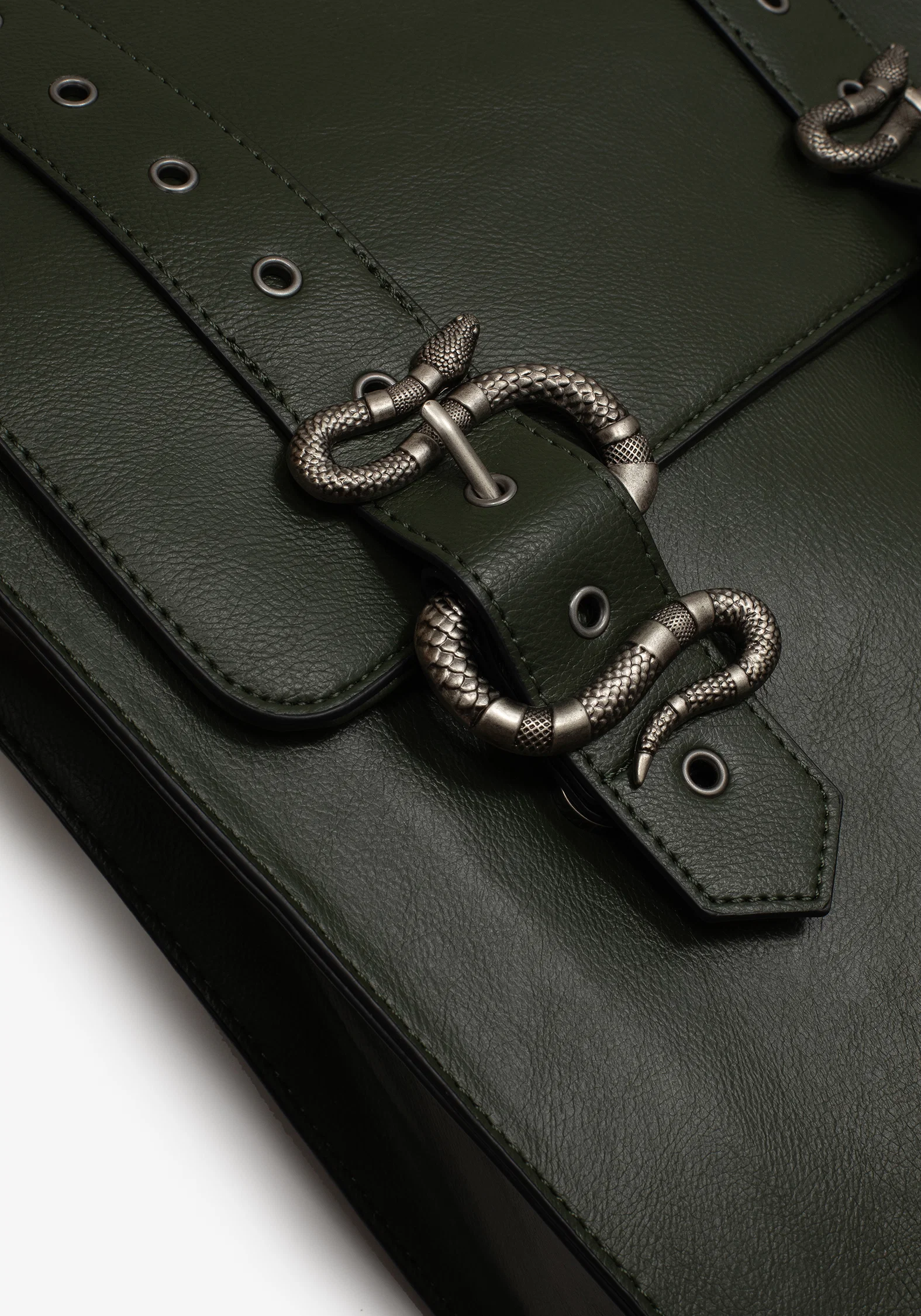 Mamba Snake Buckle Satchel Bag - Image 2