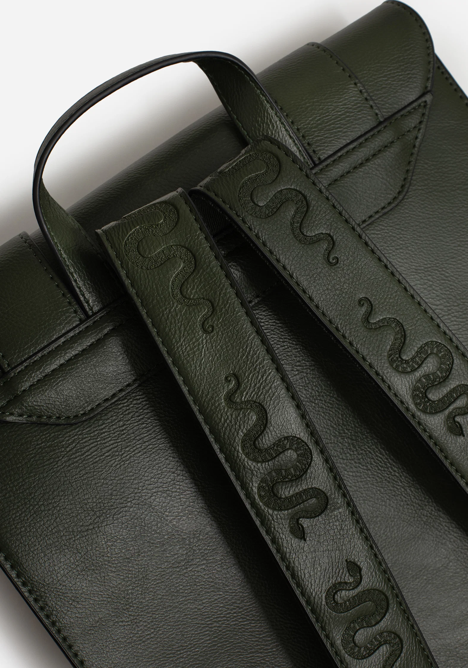 Mamba Snake Buckle Satchel Bag - Image 8