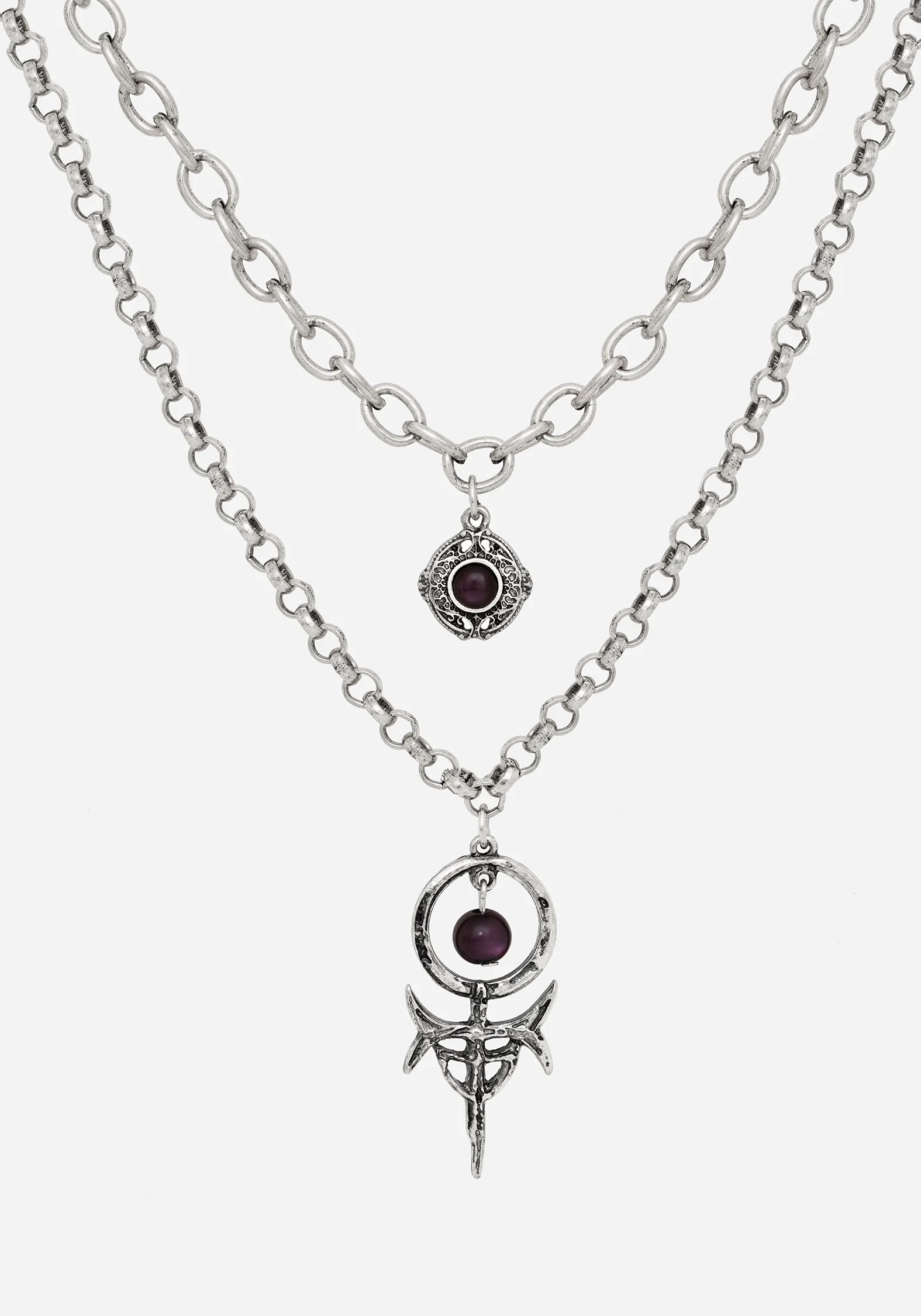 Manea Layered Multichain Necklace - Image 2
