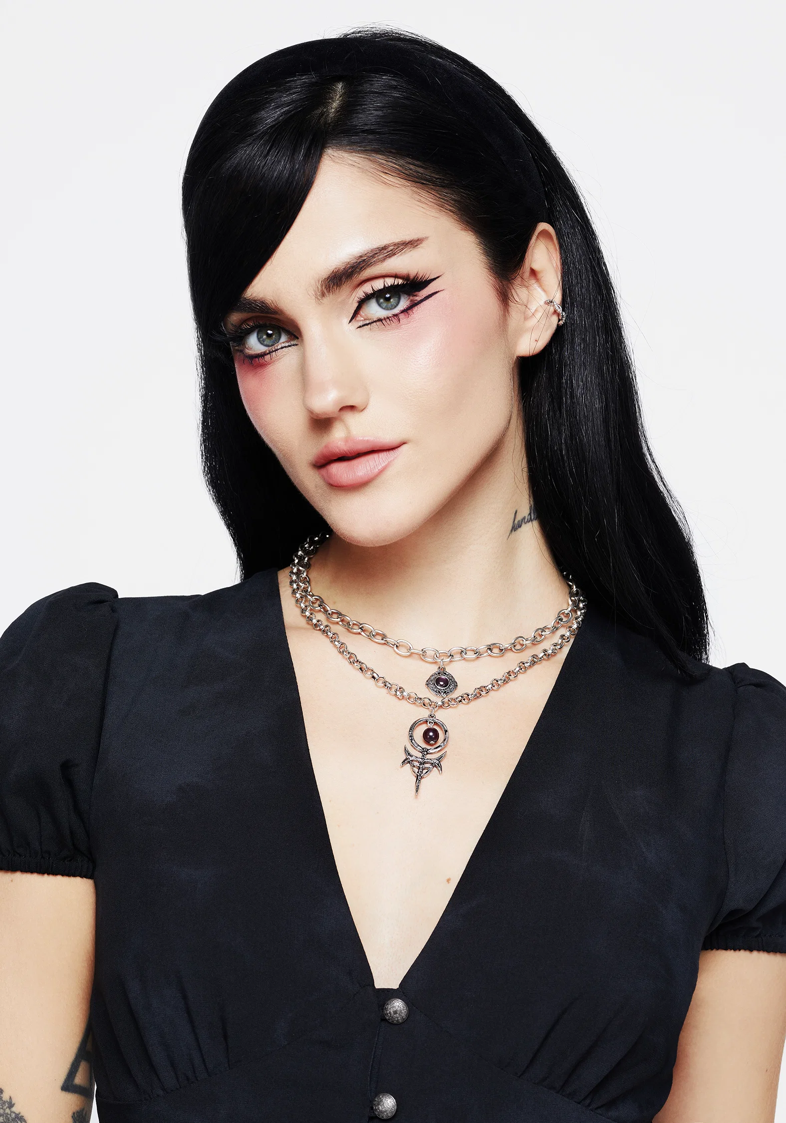 Manea Layered Multichain Necklace - Image 3