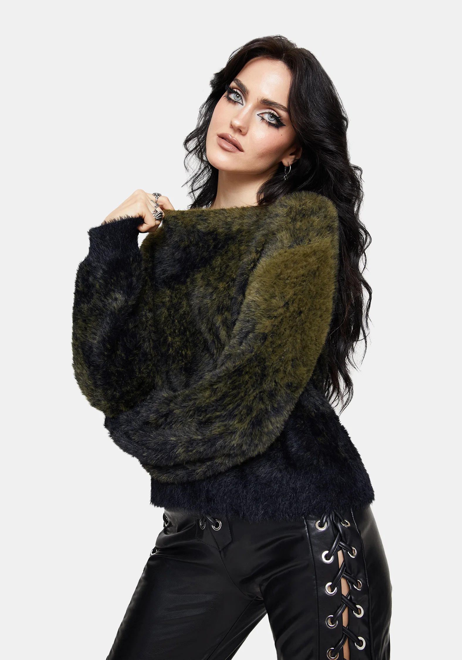 Maple Tie Dye Knit Jumper - Green - Image 4