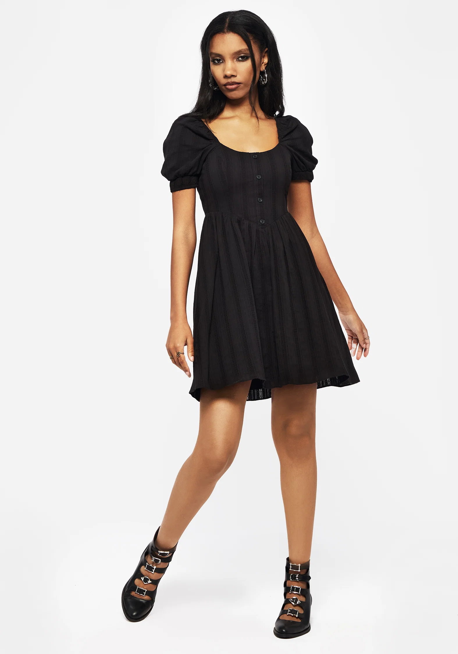 Marcia Broderie Mini Dress - Image 5