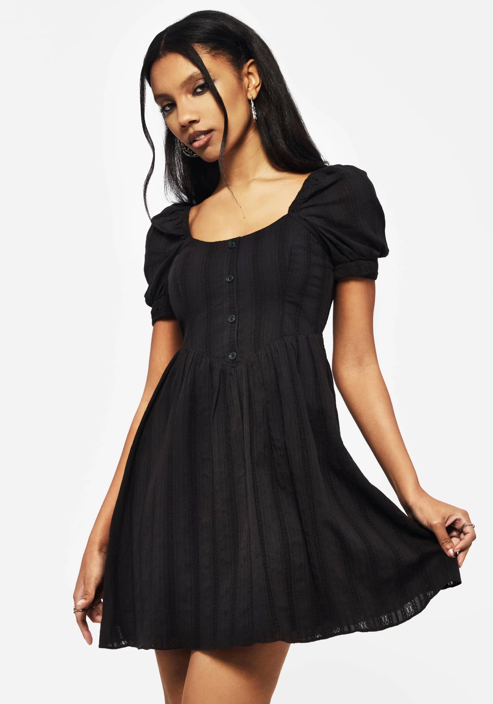 Marcia Broderie Mini Dress - Image 6
