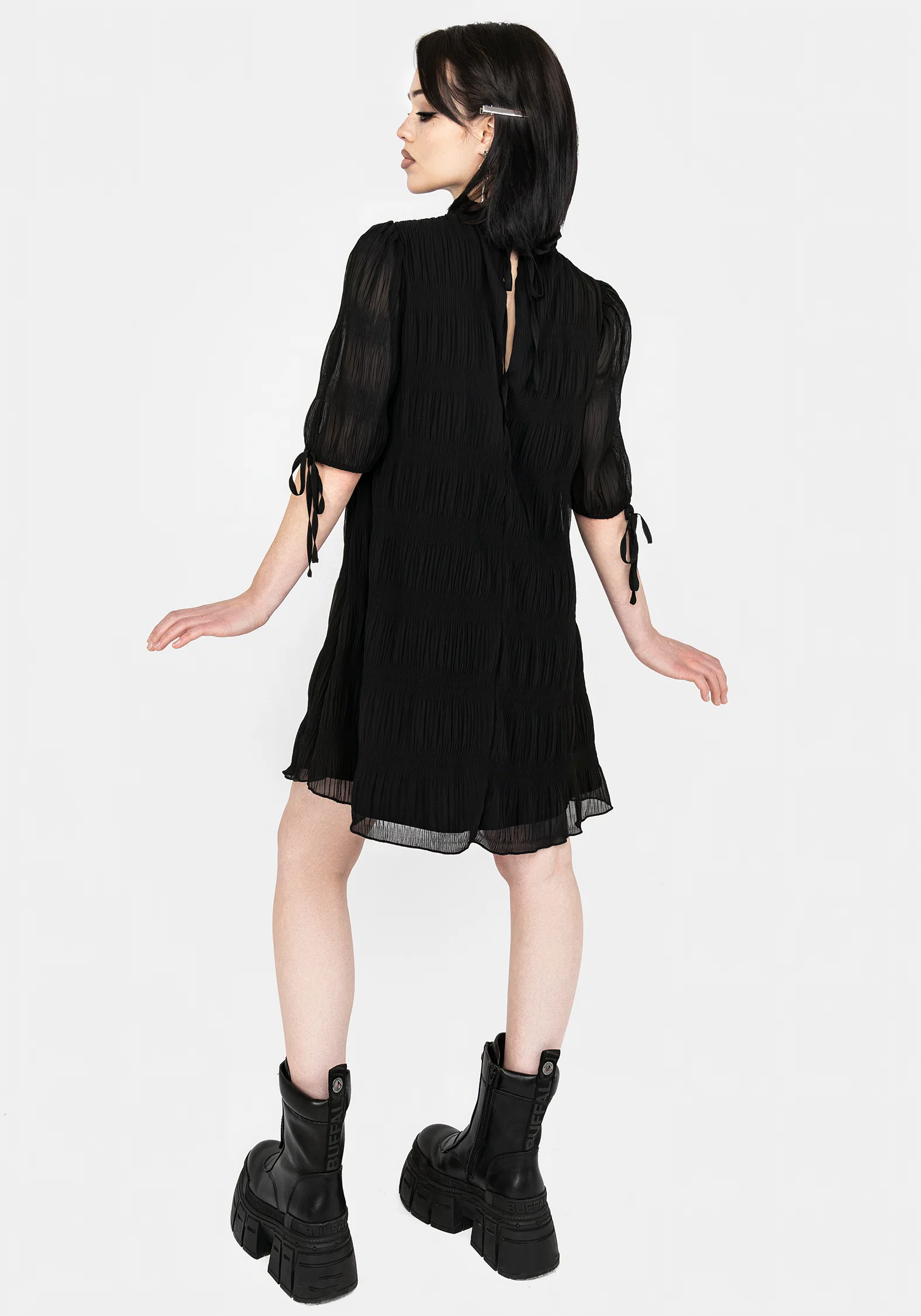 Marianna Chiffon Mini Dress - Image 3