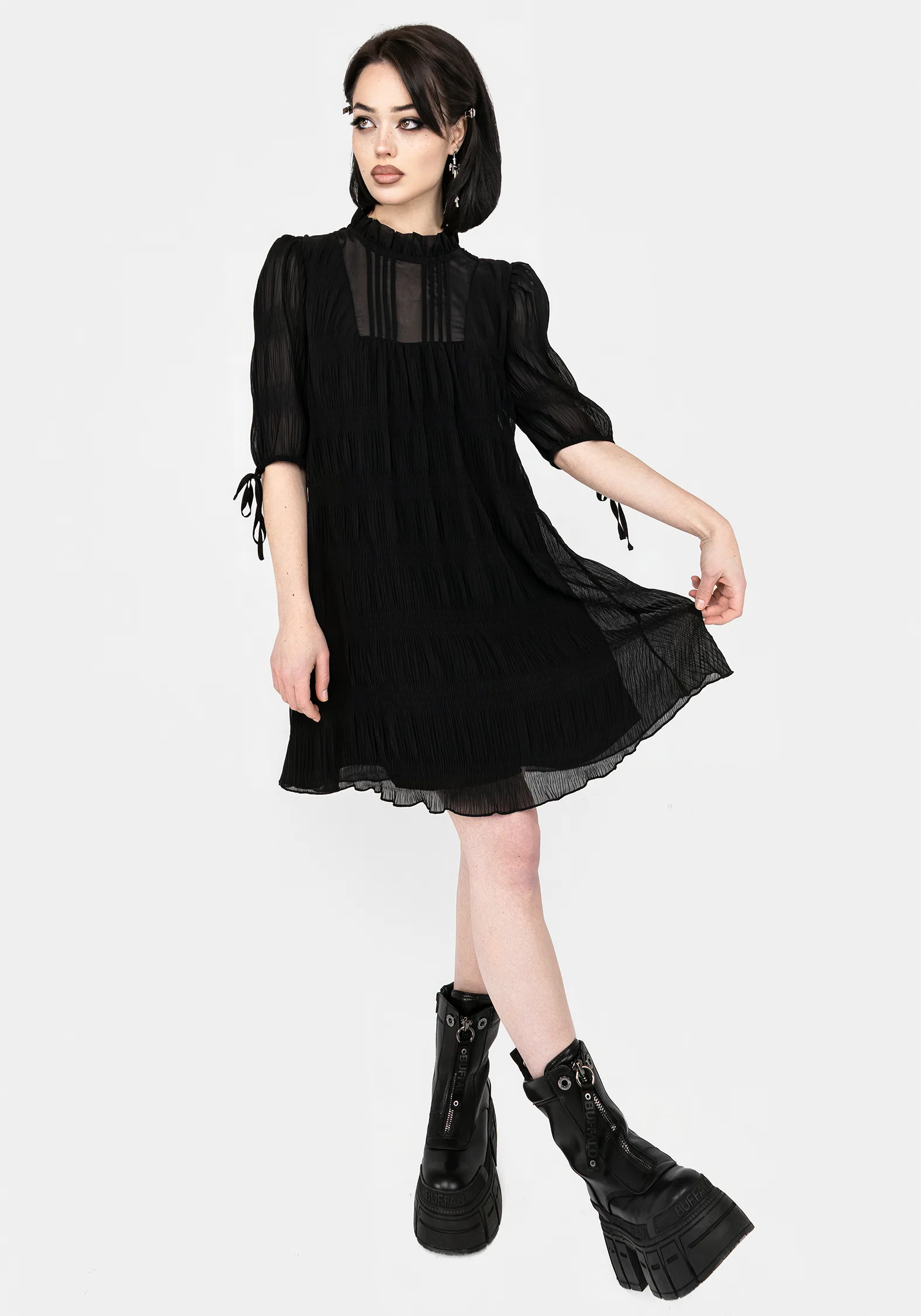 Marianna Chiffon Mini Dress - Image 5