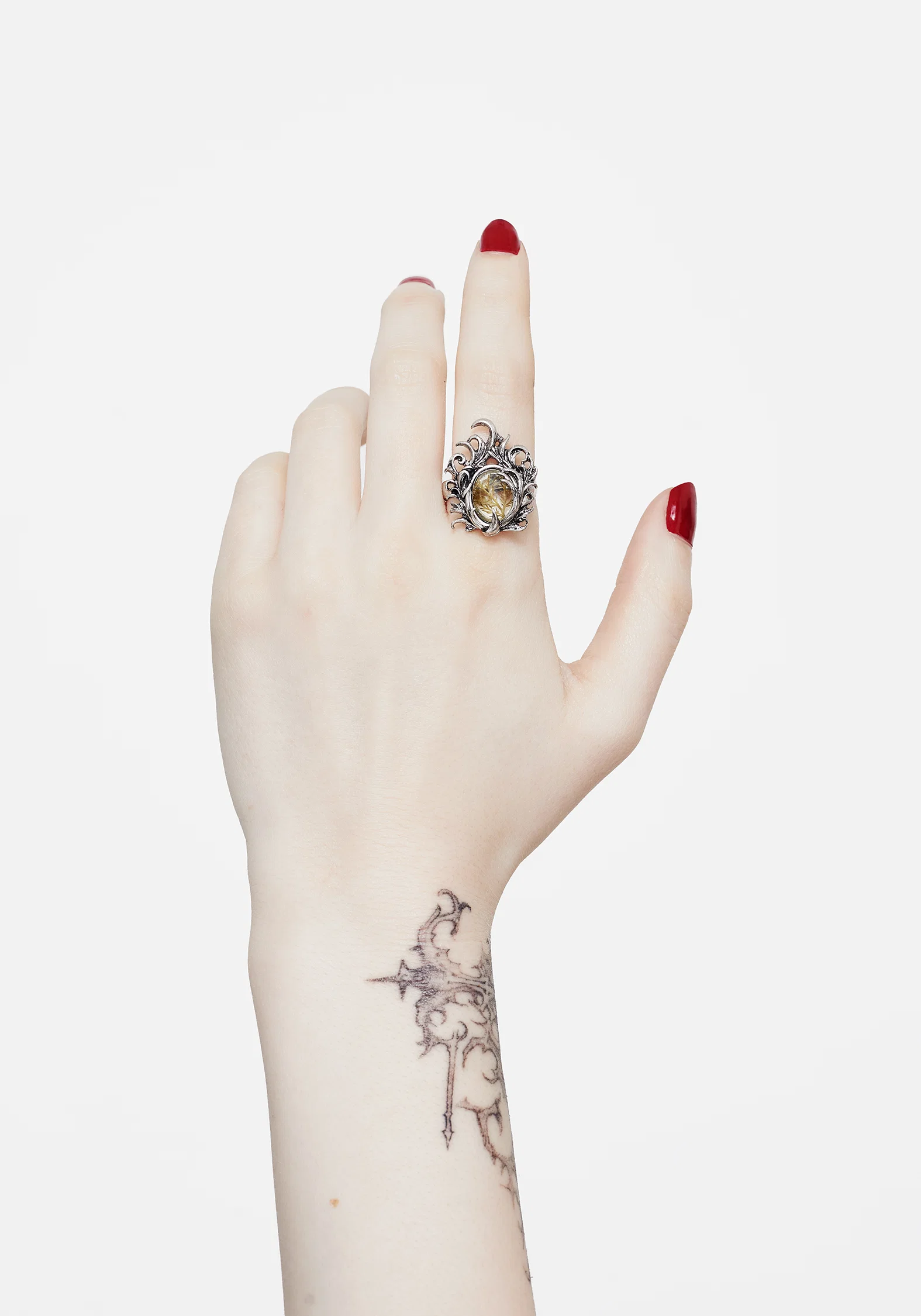 Marte Trapped Flower Ring - Image 3