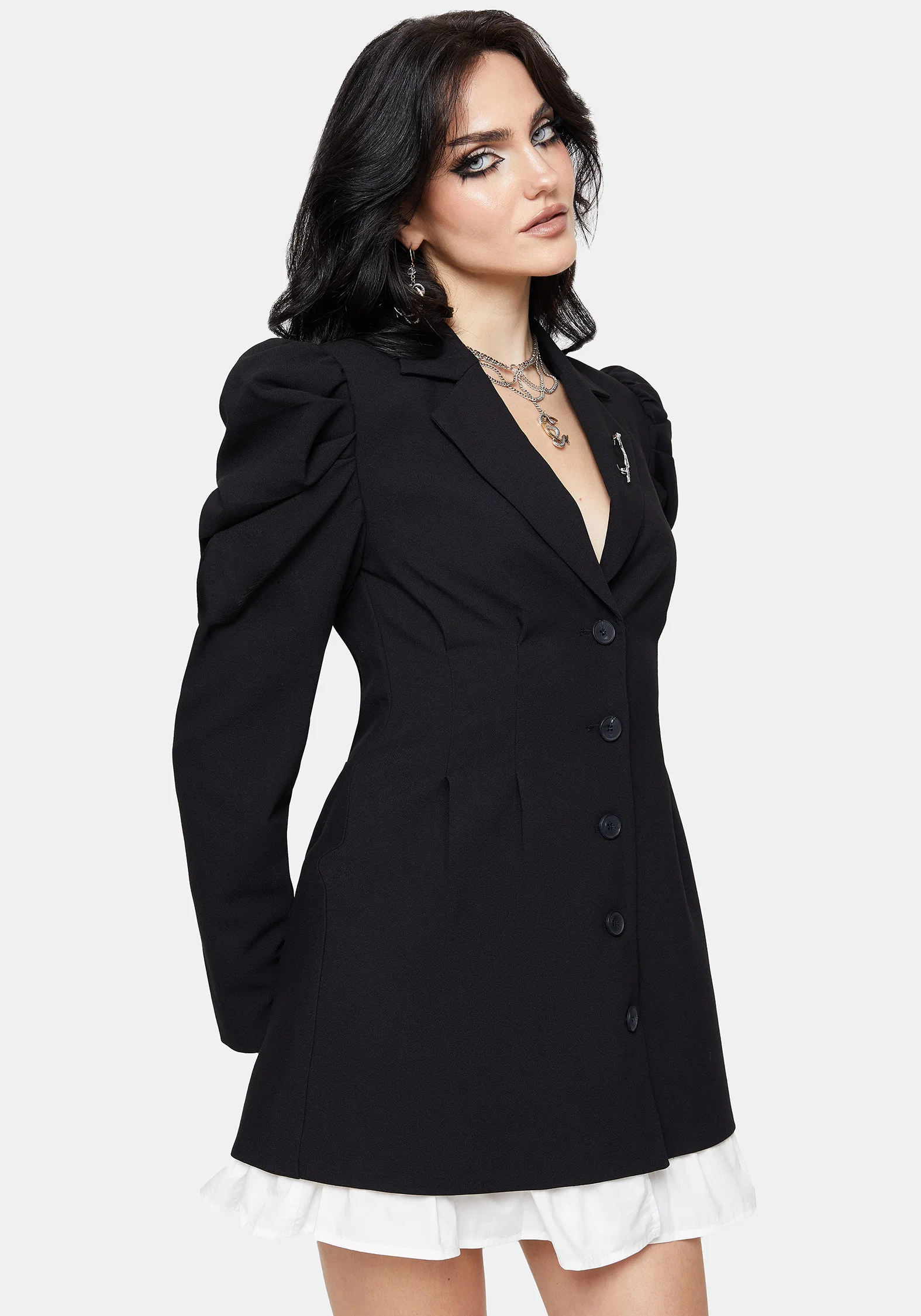 Maura Tailored Double Layered Blazer Dress - Image 5