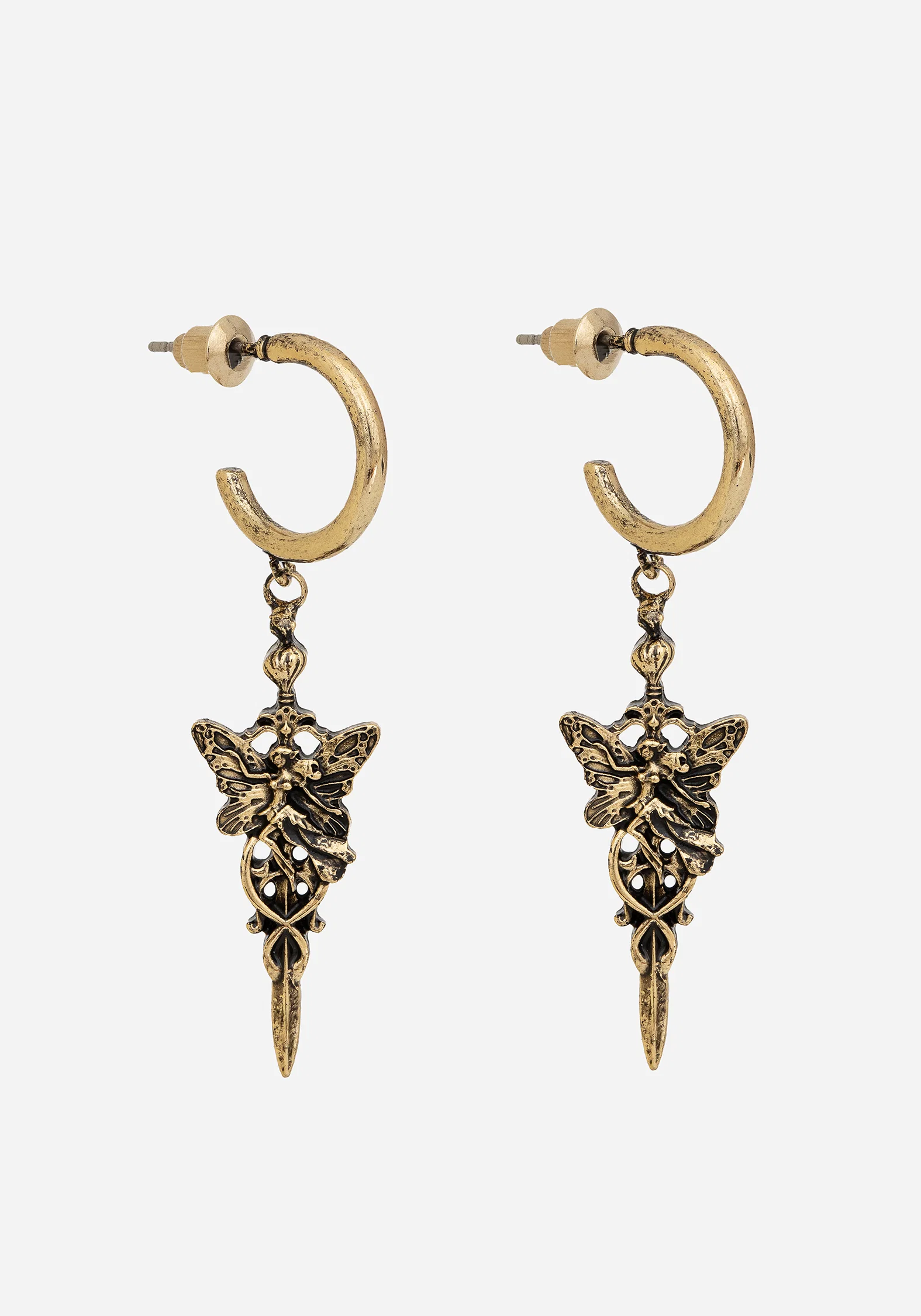 Maypole Fairy Dagger Drop Earrings - Image 2