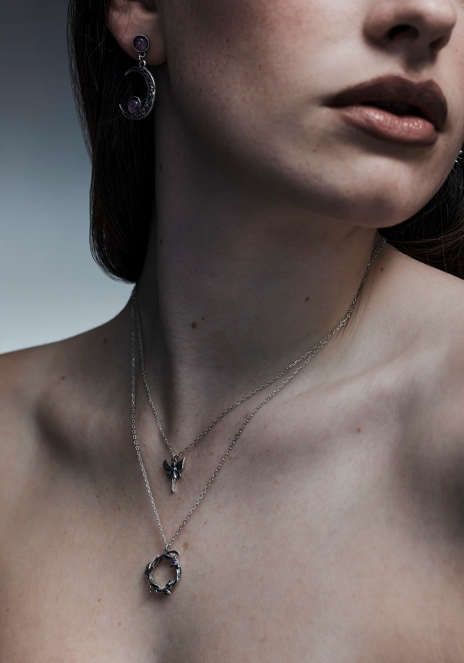 Maypole Sterling Silver Amethyst Fairy Necklace - Image 6